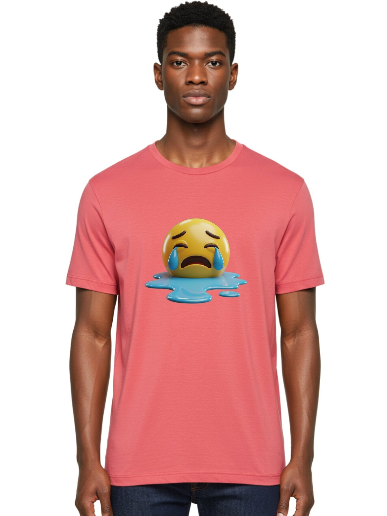 Crying-Face-2 Men'S Graphic Tee, 100% Cotton, Comfortable Casual Summer Wear, Machine Washable, Vintage Camera, Old Camera, Antique Camera, Black Camera, Classic Photography, Photography Equipment, Nostalgic Device, Film Camera, Camera Art Baq623 19