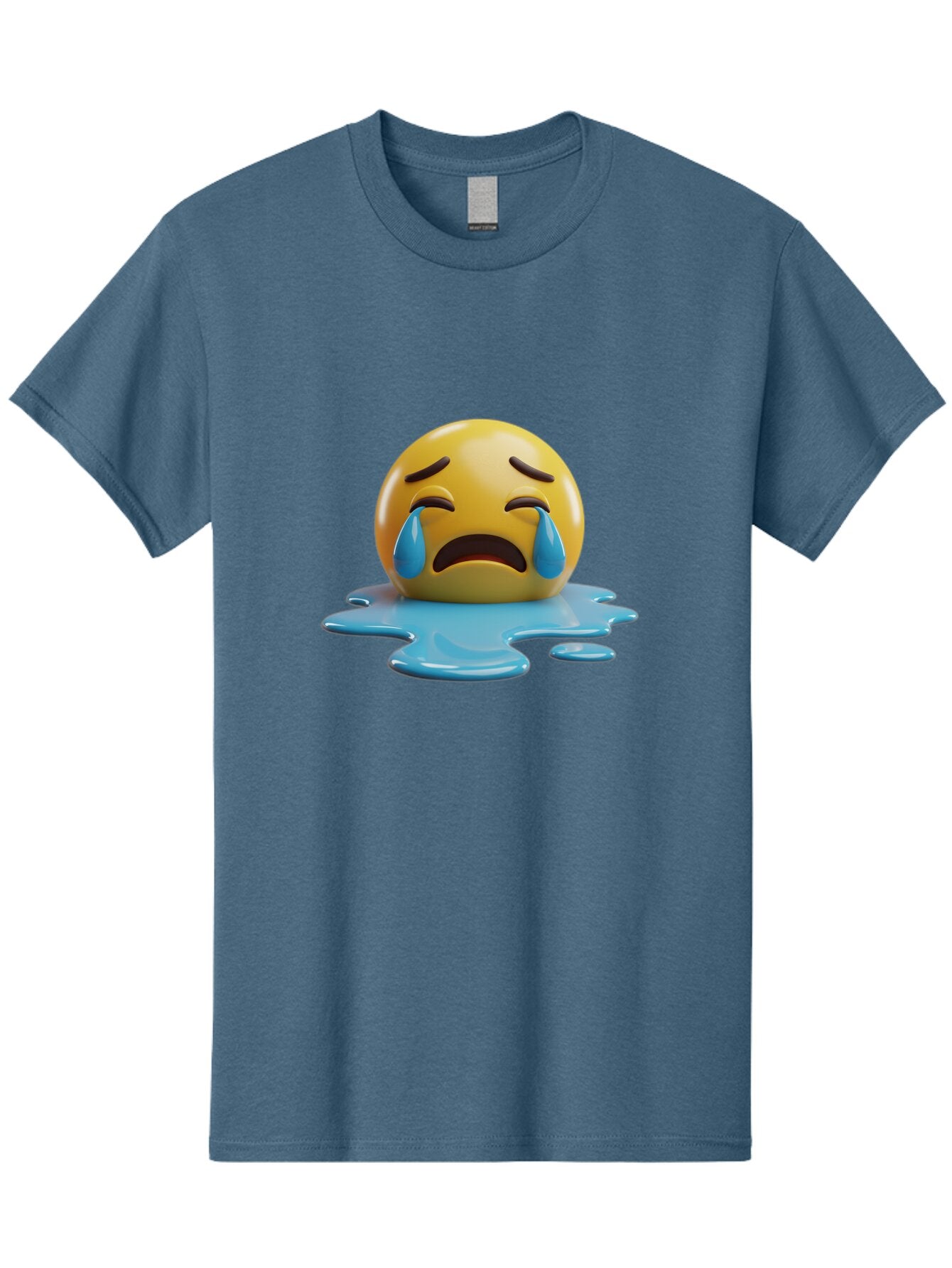 Crying-Face-2 Men'S Graphic Tee, 100% Cotton, Comfortable Casual Summer Wear, Machine Washable, Vintage Camera, Old Camera, Antique Camera, Black Camera, Classic Photography, Photography Equipment, Nostalgic Device, Film Camera, Camera Art Baq623 12