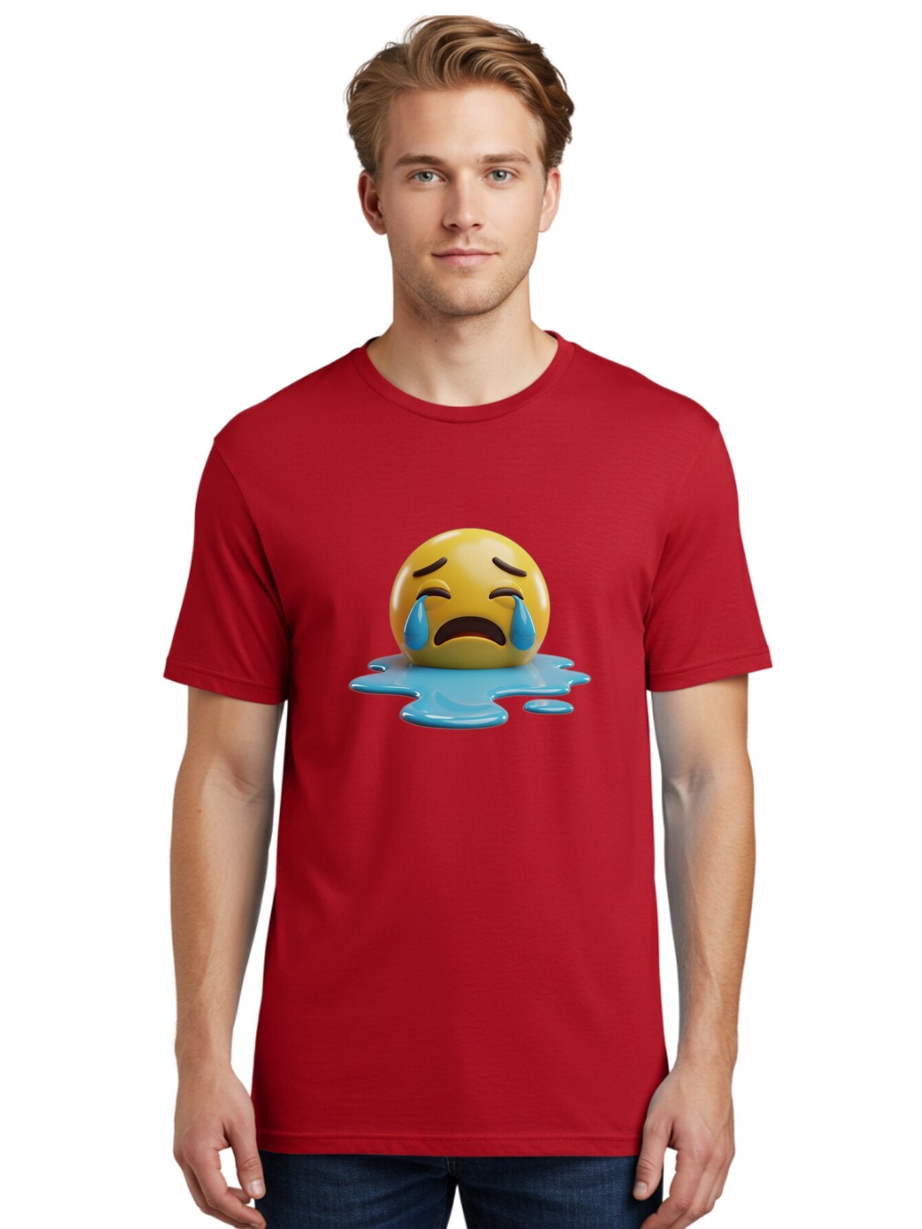 Crying-Face-2 Men'S Graphic Tee, 100% Cotton, Comfortable Casual Summer Wear, Machine Washable, Vintage Camera, Old Camera, Antique Camera, Black Camera, Classic Photography, Photography Equipment, Nostalgic Device, Film Camera, Camera Art Baq623 29