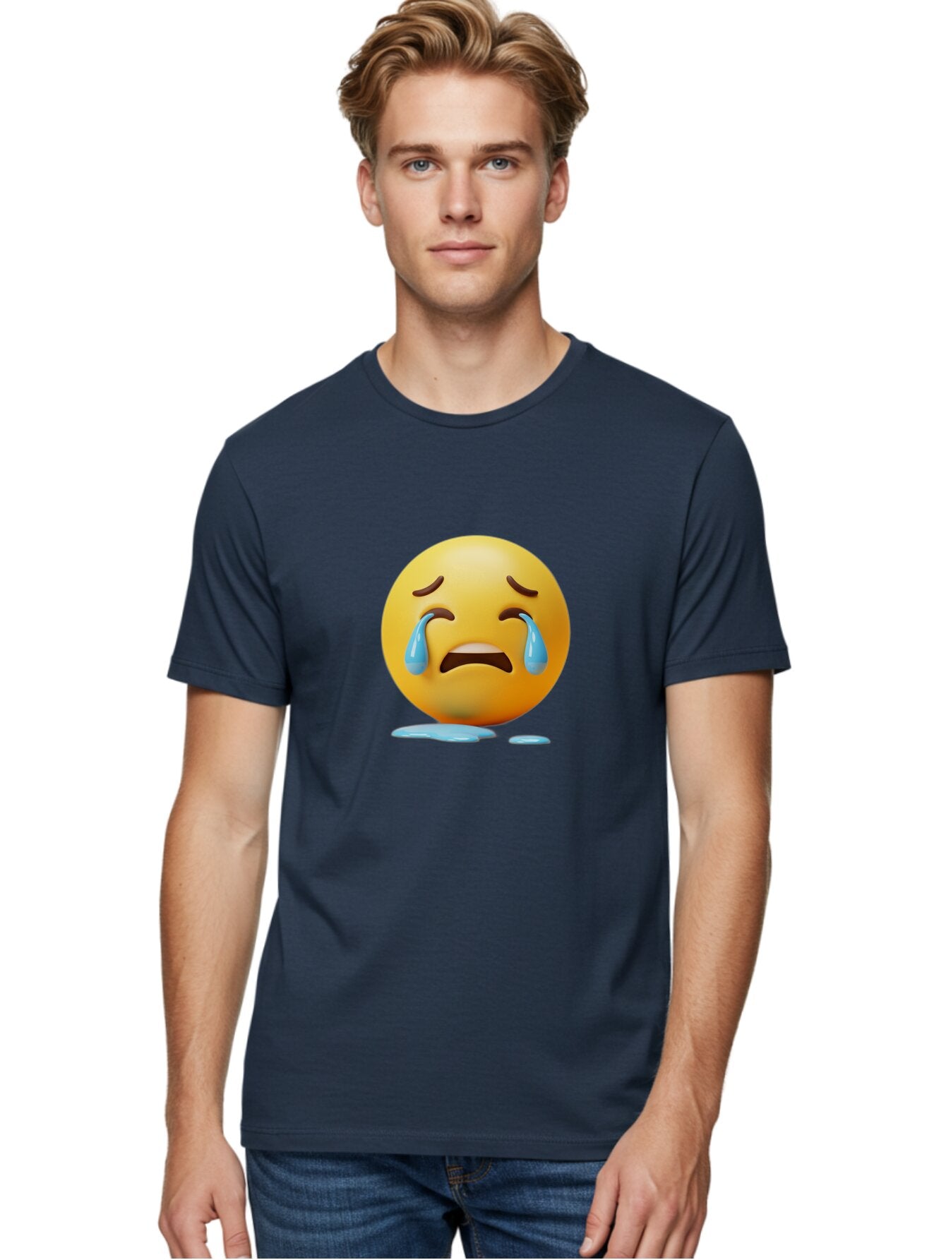 Crying-Face-Emoji-1 Men'S Graphic Tee, 100% Cotton, Comfortable Casual Summer Wear, Machine Washable, Vintage Camera, Old Camera, Antique Camera, Black Camera, Classic Photography, Photography Equipment, Nostalgic Device, Film Camera, Baq624 25