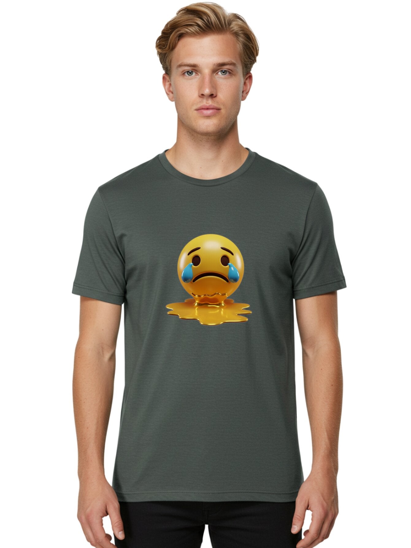 Crying-Face-Emoji-2 Men'S Graphic Tee, 100% Cotton, Comfortable Casual Summer Wear, Machine Washable, Vintage Camera, Old Camera, Antique Camera, Black Camera, Classic Photography, Photography Equipment, Nostalgic Device, Film Camera, Baq625 27