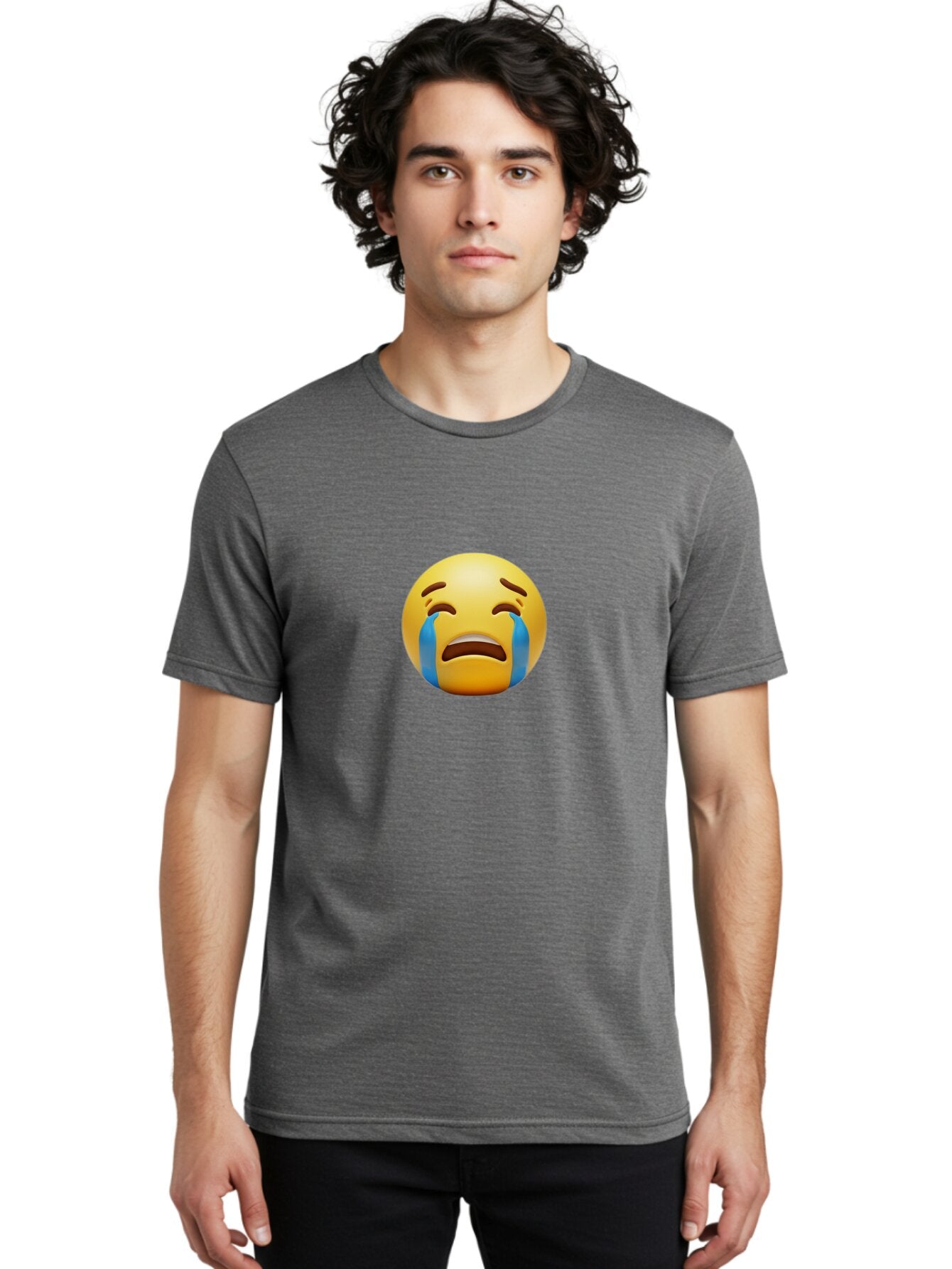 Crying-Face-Emoji-3 Men'S Graphic Tee, 100% Cotton, Comfortable Casual Summer Wear, Machine Washable, Vintage Camera, Old Camera, Antique Camera, Black Camera, Classic Photography, Photography Equipment, Nostalgic Device, Film Camera, Baq626 30