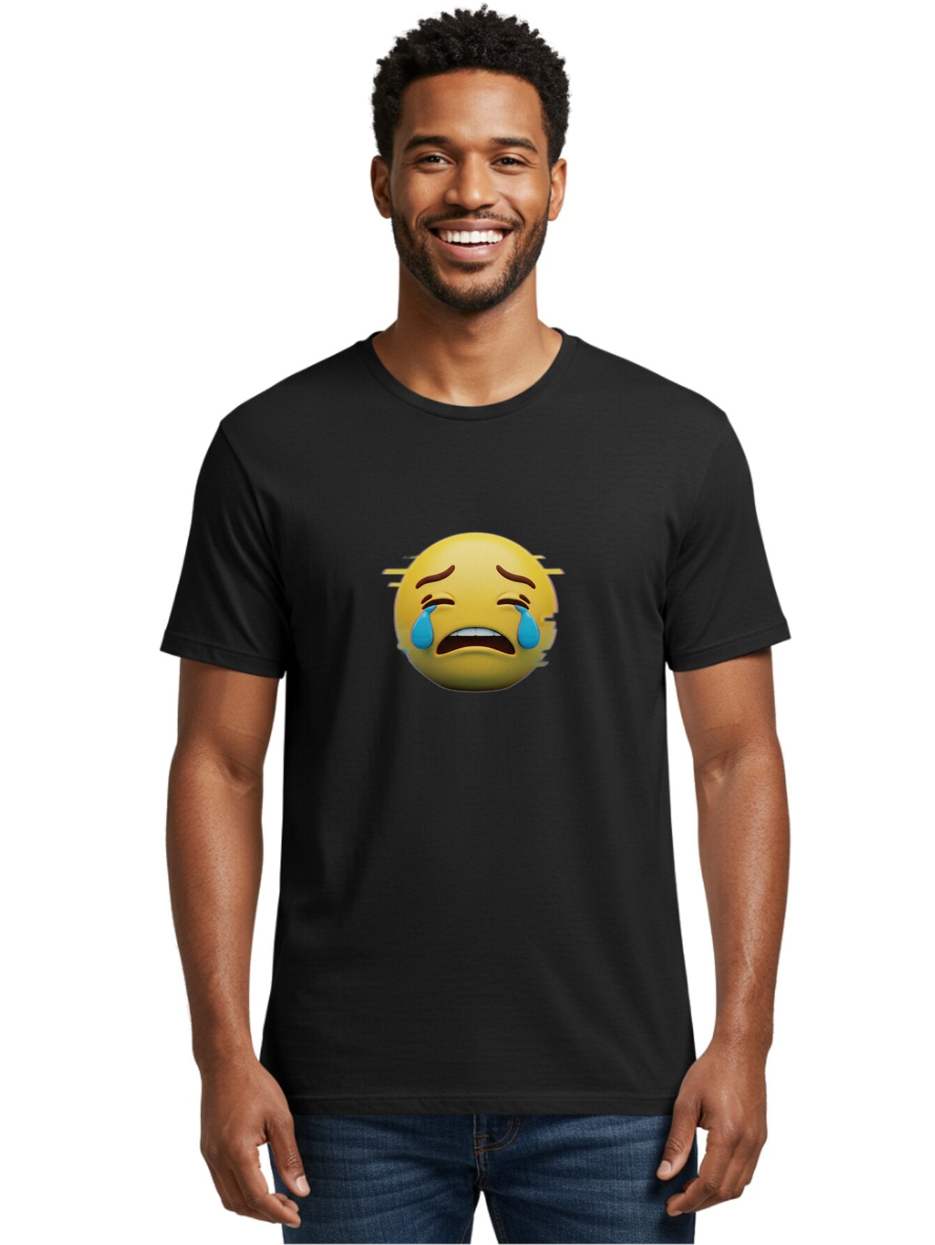 Crying-Face-Emoji-4 Men'S Graphic Tee, 100% Cotton, Comfortable Casual Summer Wear, Machine Washable, Vintage Camera, Old Camera, Antique Camera, Black Camera, Classic Photography, Photography Equipment, Nostalgic Device, Film Camera, Baq627 20