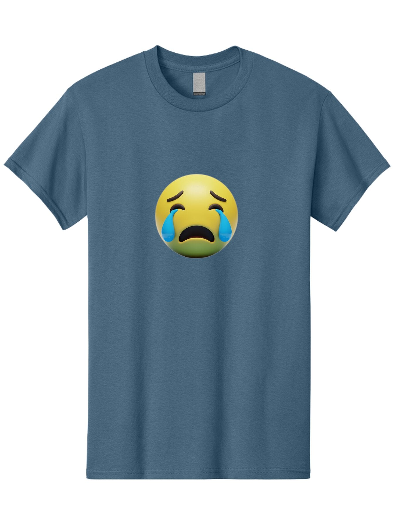 Crying-Face-Emoji Men'S Graphic Tee, 100% Cotton, Comfortable Casual Summer Wear, Machine Washable, Vintage Camera, Old Camera, Antique Camera, Black Camera, Classic Photography, Photography Equipment, Nostalgic Device, Film Camera, Camera Art Baq628 8