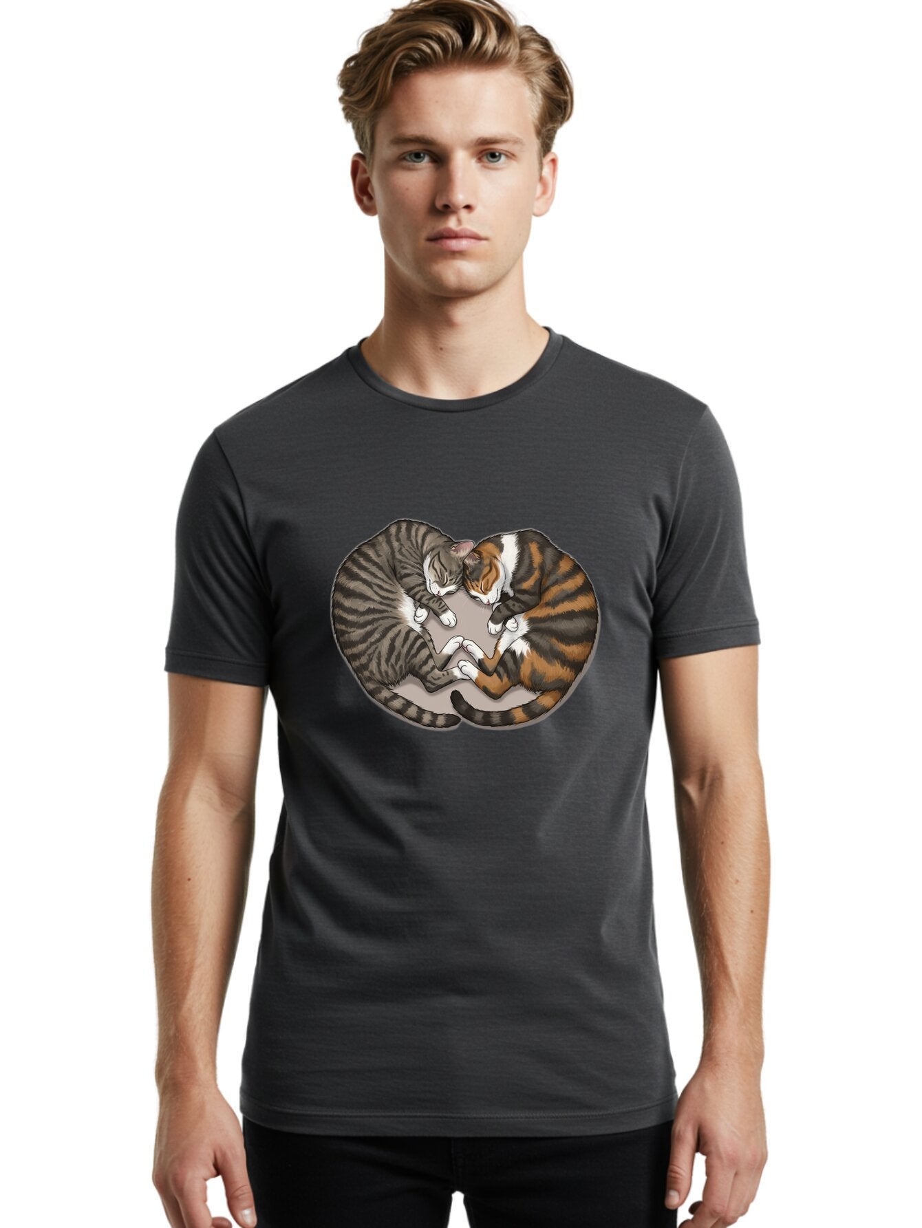 Cuddling-Cats Men'S Graphic Tee, 100% Cotton, Comfortable Casual Summer Wear, Machine Washable, Vintage Camera, Old Camera, Antique Camera, Black Camera, Classic Photography, Photography Equipment, Nostalgic Device, Film Camera, Camera Art Baq633 17