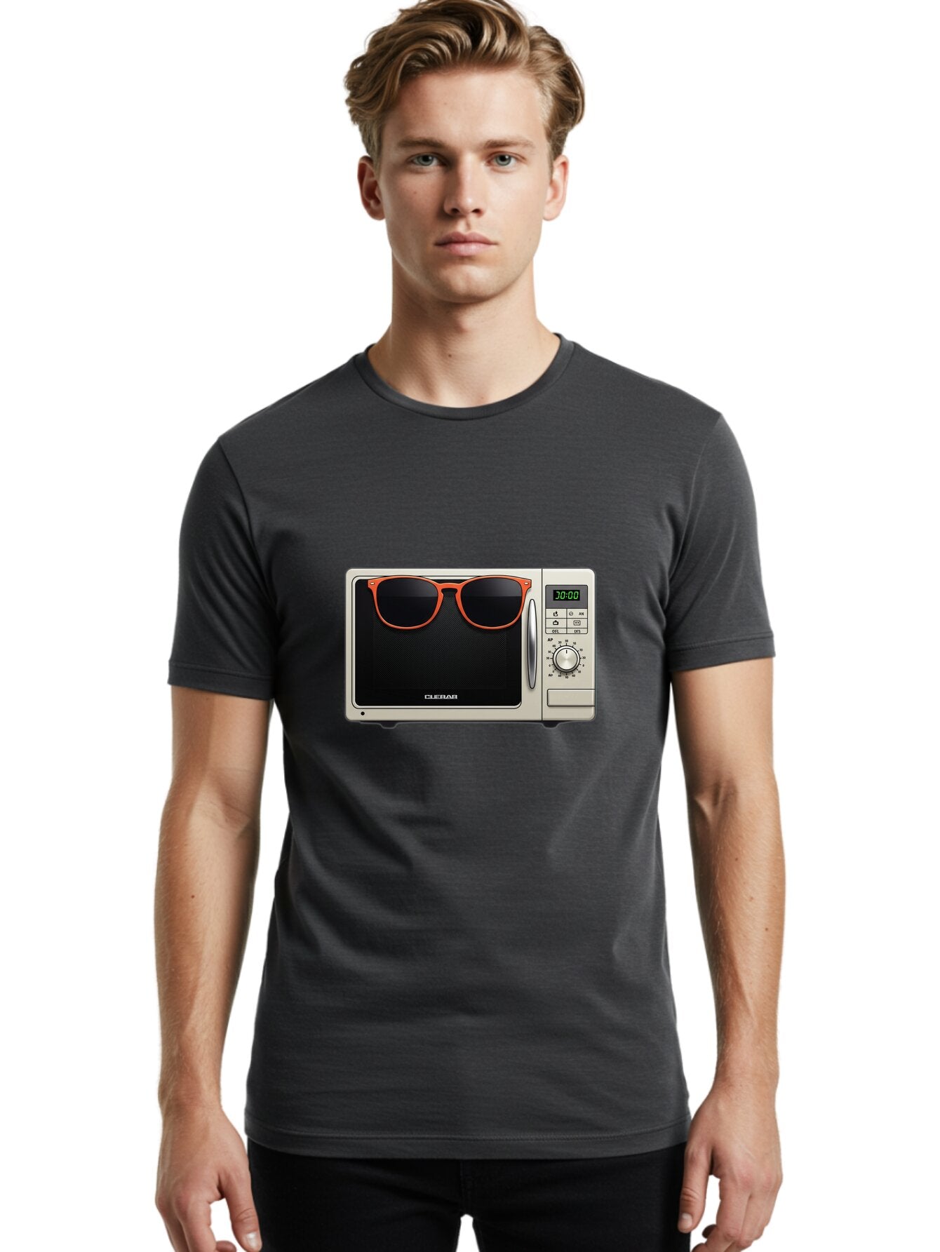 Cular-Microwave Men'S Graphic Tee, 100% Cotton, Comfortable Casual Summer Wear, Machine Washable, Vintage Camera, Old Camera, Antique Camera, Black Camera, Classic Photography, Photography Equipment, Nostalgic Device, Film Camera, Camera Art Baq634 20