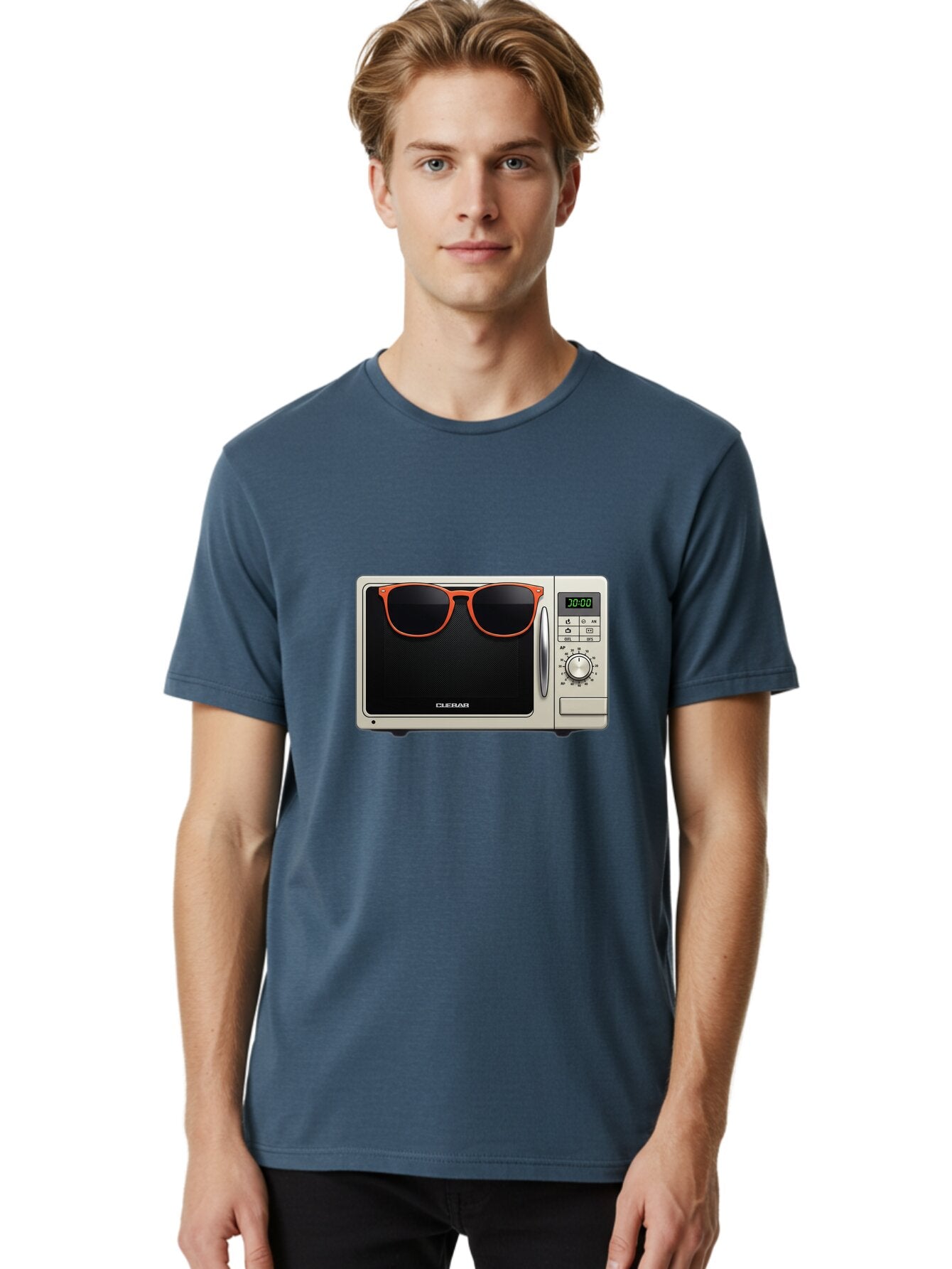 Cular-Microwave Men'S Graphic Tee, 100% Cotton, Comfortable Casual Summer Wear, Machine Washable, Vintage Camera, Old Camera, Antique Camera, Black Camera, Classic Photography, Photography Equipment, Nostalgic Device, Film Camera, Camera Art Baq634 21