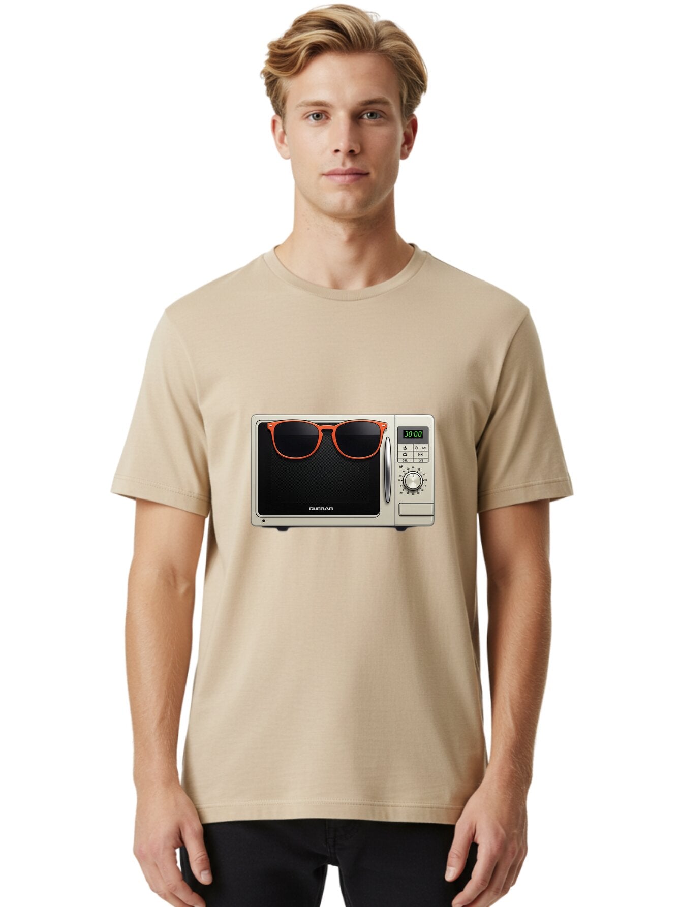 Cular-Microwave Men'S Graphic Tee, 100% Cotton, Comfortable Casual Summer Wear, Machine Washable, Vintage Camera, Old Camera, Antique Camera, Black Camera, Classic Photography, Photography Equipment, Nostalgic Device, Film Camera, Camera Art Baq634 26