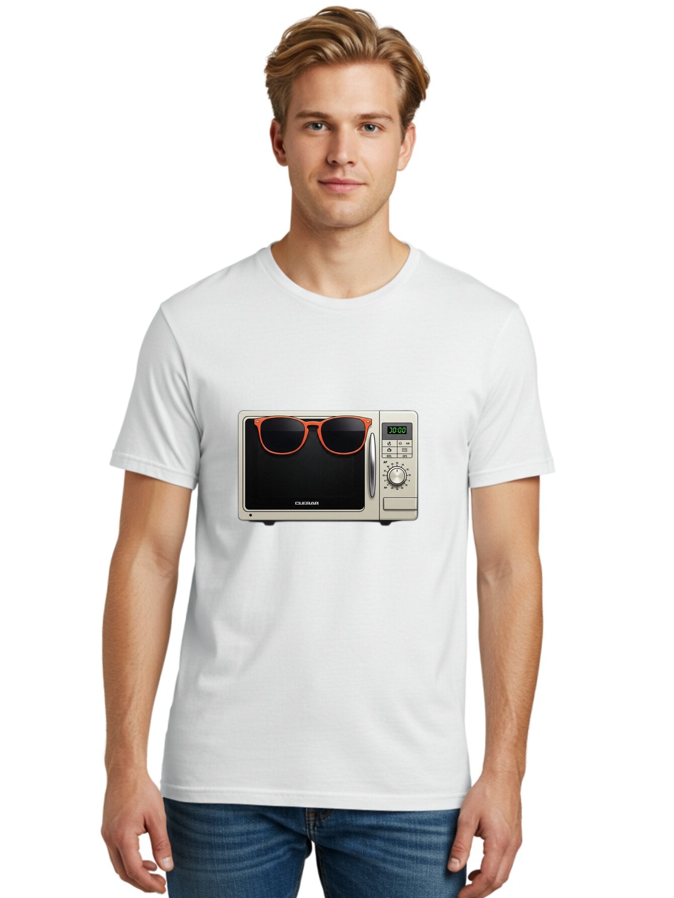 Cular-Microwave Men'S Graphic Tee, 100% Cotton, Comfortable Casual Summer Wear, Machine Washable, Vintage Camera, Old Camera, Antique Camera, Black Camera, Classic Photography, Photography Equipment, Nostalgic Device, Film Camera, Camera Art Baq634 17