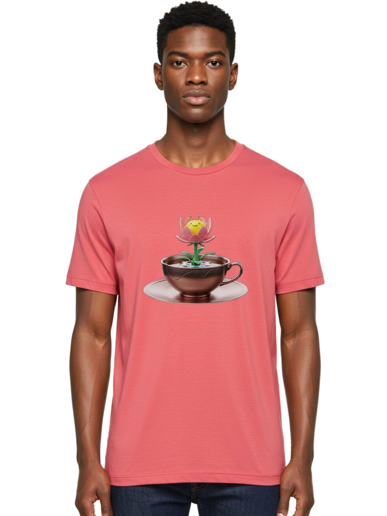 Cup-With-Flower Men'S Graphic Tee, 100% Cotton, Comfortable Casual Summer Wear, Machine Washable, Vintage Camera, Old Camera, Antique Camera, Black Camera, Classic Photography, Photography Equipment, Nostalgic Device, Film Camera, Camera Art Baq636 16