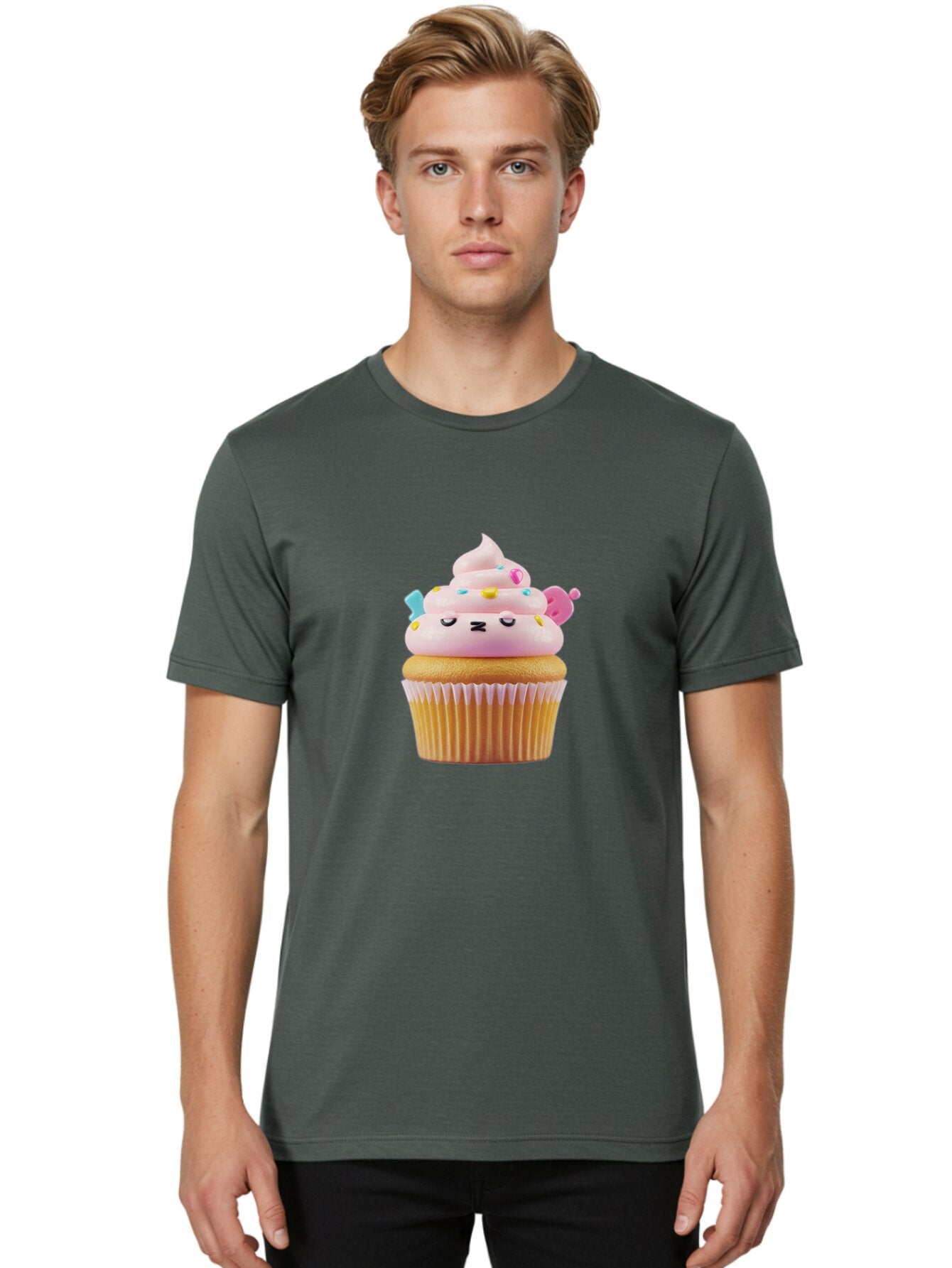 Cupcake-1 Men'S Graphic Tee, 100% Cotton, Comfortable Casual Summer Wear, Machine Washable, Vintage Camera, Old Camera, Antique Camera, Black Camera, Classic Photography, Photography Equipment, Nostalgic Device, Film Camera, Camera Art Baq637 29