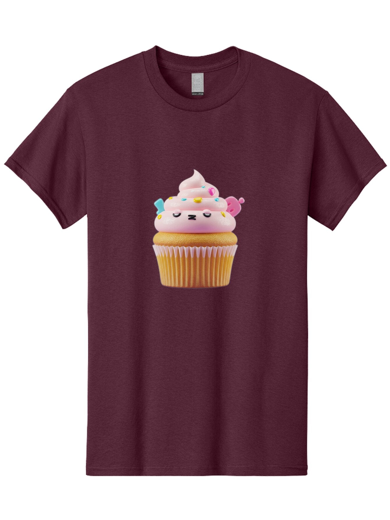 Cupcake-1 Men'S Graphic Tee, 100% Cotton, Comfortable Casual Summer Wear, Machine Washable, Vintage Camera, Old Camera, Antique Camera, Black Camera, Classic Photography, Photography Equipment, Nostalgic Device, Film Camera, Camera Art Baq637 5