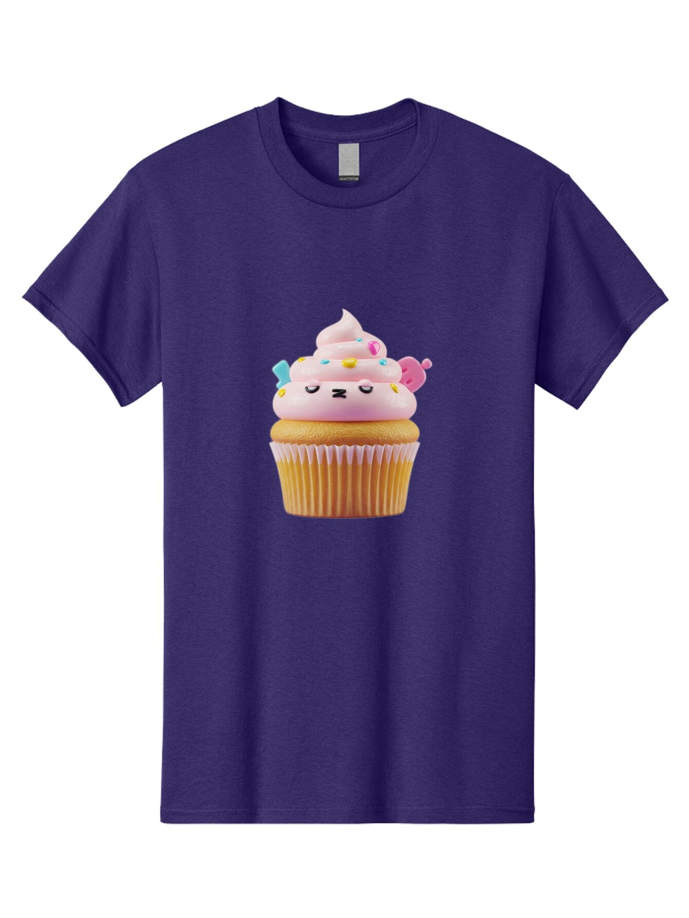 Cupcake-1 Men'S Graphic Tee, 100% Cotton, Comfortable Casual Summer Wear, Machine Washable, Vintage Camera, Old Camera, Antique Camera, Black Camera, Classic Photography, Photography Equipment, Nostalgic Device, Film Camera, Camera Art Baq637 1