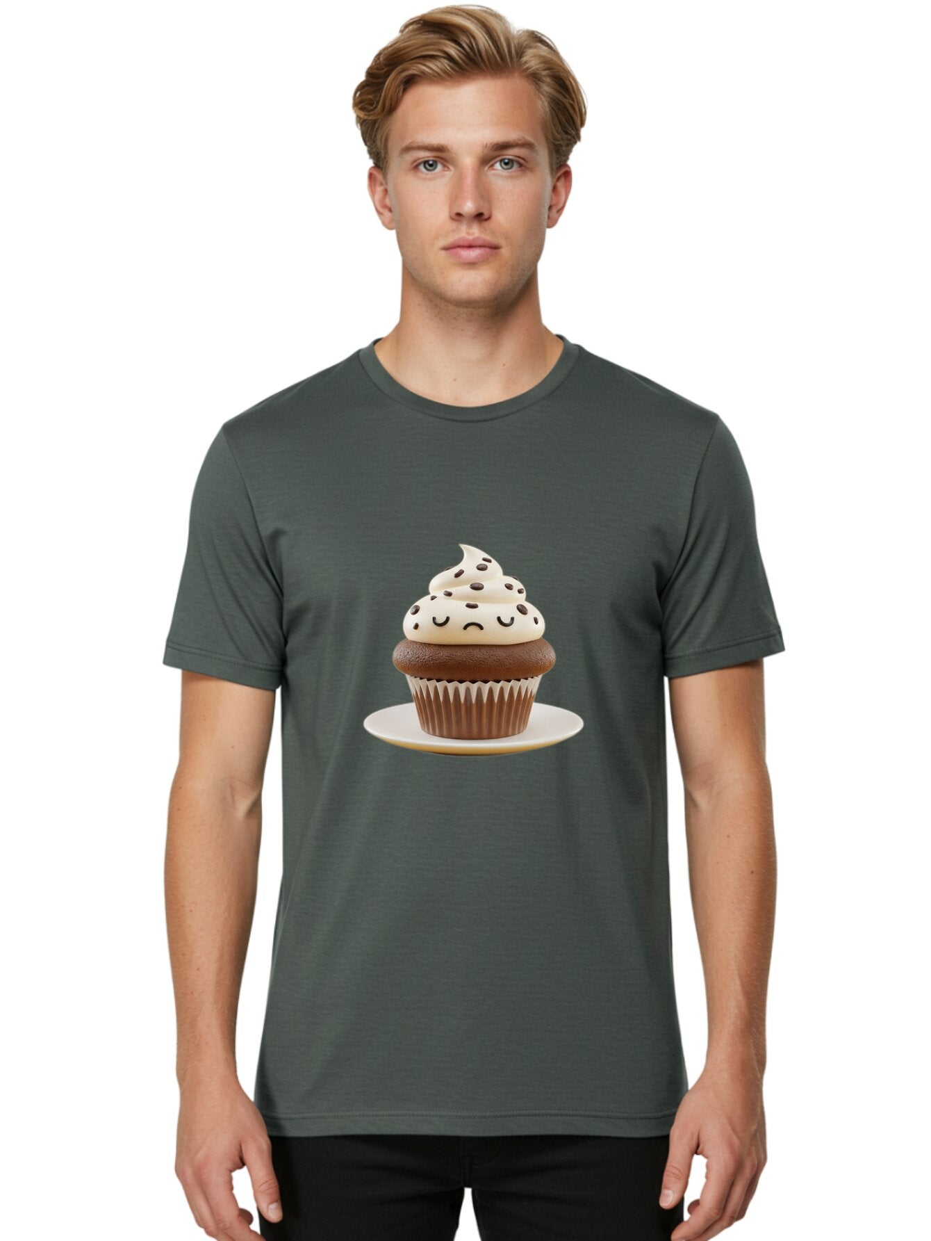 Cupcake-2 Men'S Graphic Tee, 100% Cotton, Comfortable Casual Summer Wear, Machine Washable, Vintage Camera, Old Camera, Antique Camera, Black Camera, Classic Photography, Photography Equipment, Nostalgic Device, Film Camera, Camera Art Baq638 27