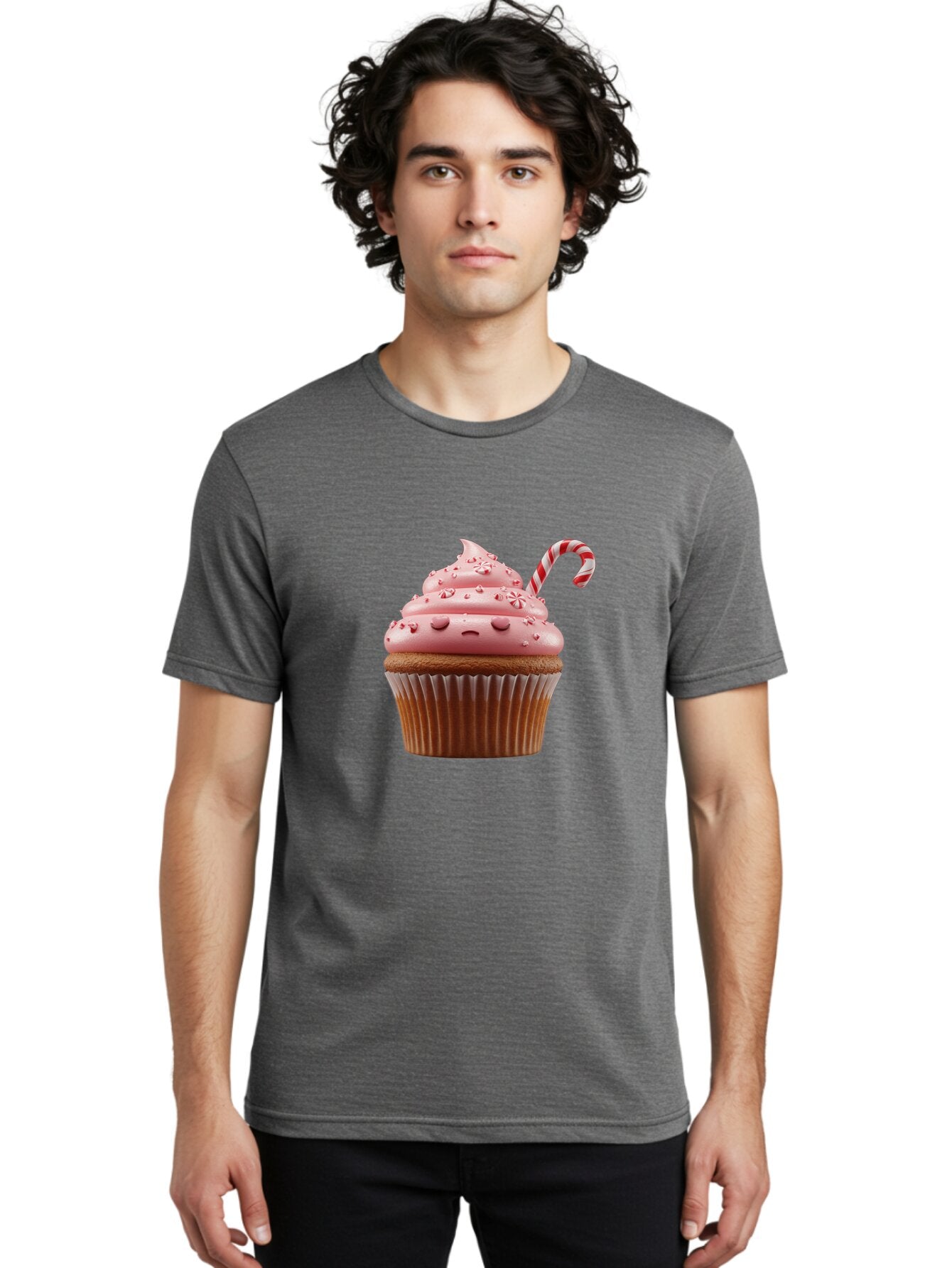 Cupcake-With-Candy-Cane Men'S Graphic Tee, 100% Cotton, Comfortable Casual Summer Wear, Machine Washable, Vintage Camera, Old Camera, Antique Camera, Black Camera, Classic Photography, Photography Equipment, Nostalgic Device, Film Camera, Baq639 23