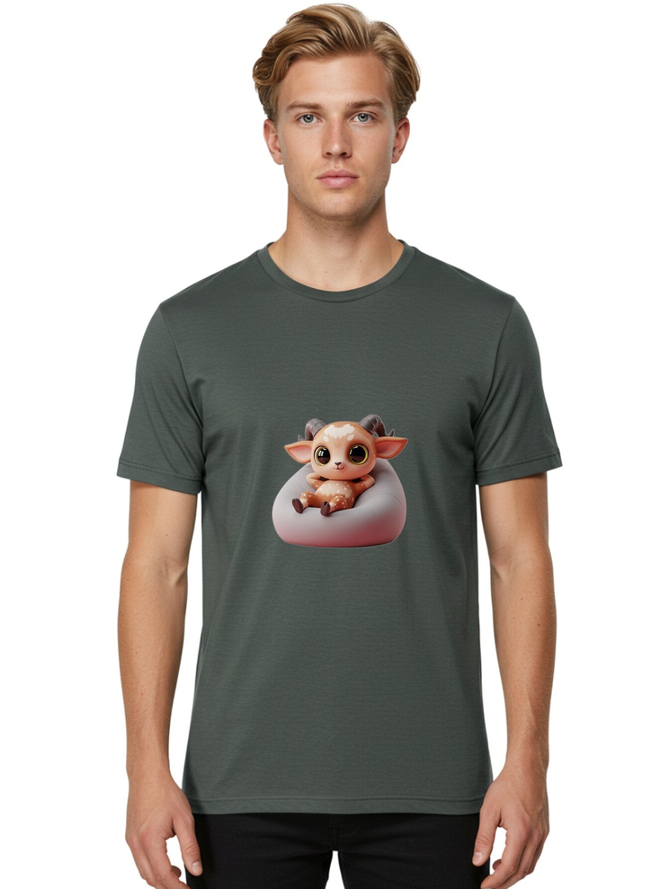 Cute-Goat-1 Men'S Graphic Tee, 100% Cotton, Comfortable Casual Summer Wear, Machine Washable, Vintage Camera, Old Camera, Antique Camera, Black Camera, Classic Photography, Photography Equipment, Nostalgic Device, Film Camera, Camera Art Baq644 16