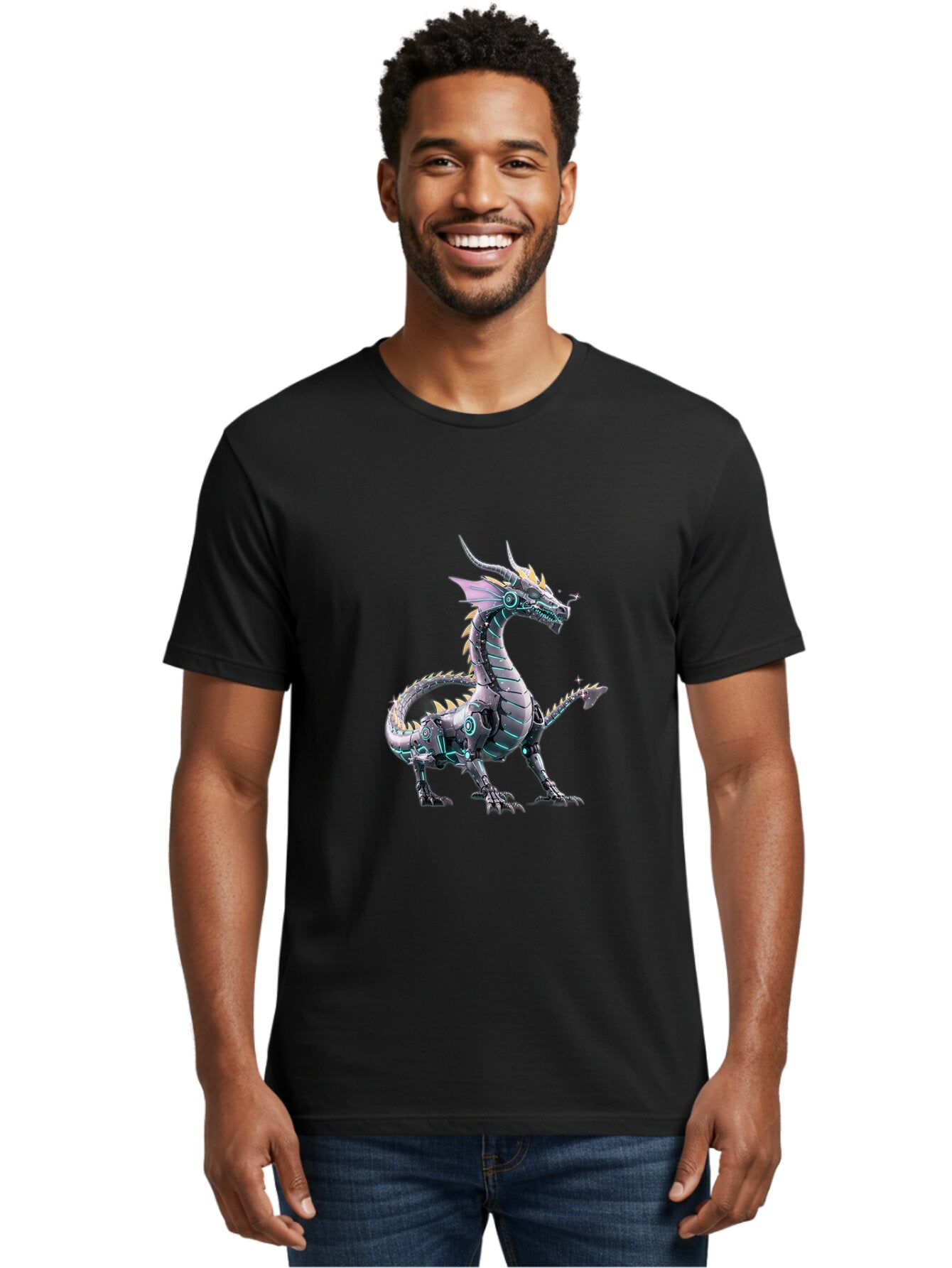 Cyber-Dragon Men'S Graphic Tee, 100% Cotton, Comfortable Casual Summer Wear, Machine Washable, Vintage Camera, Old Camera, Antique Camera, Black Camera, Classic Photography, Photography Equipment, Nostalgic Device, Film Camera, Camera Art Baq649 25