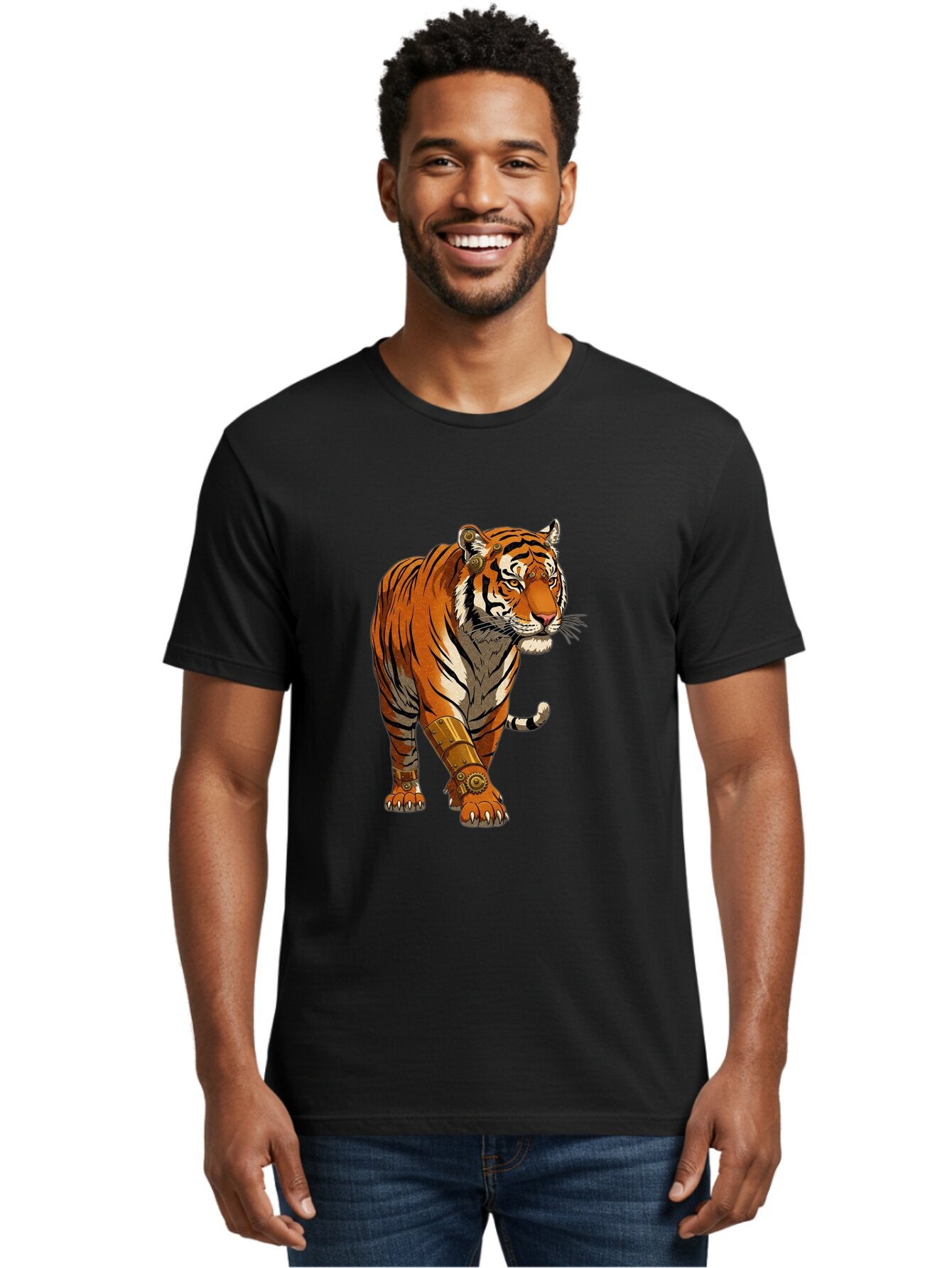 Cyber-Tiger Men'S Graphic Tee, 100% Cotton, Comfortable Casual Summer Wear, Machine Washable, Vintage Camera, Old Camera, Antique Camera, Black Camera, Classic Photography, Photography Equipment, Nostalgic Device, Film Camera, Camera Art Baq651 23