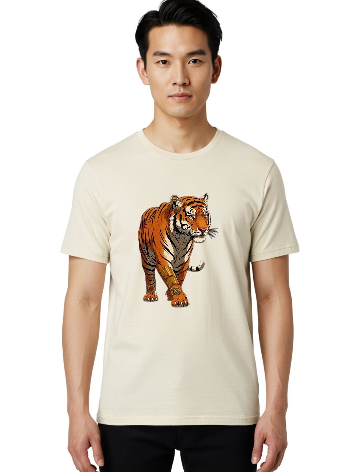 Cyber-Tiger Men'S Graphic Tee, 100% Cotton, Comfortable Casual Summer Wear, Machine Washable, Vintage Camera, Old Camera, Antique Camera, Black Camera, Classic Photography, Photography Equipment, Nostalgic Device, Film Camera, Camera Art Baq651 22