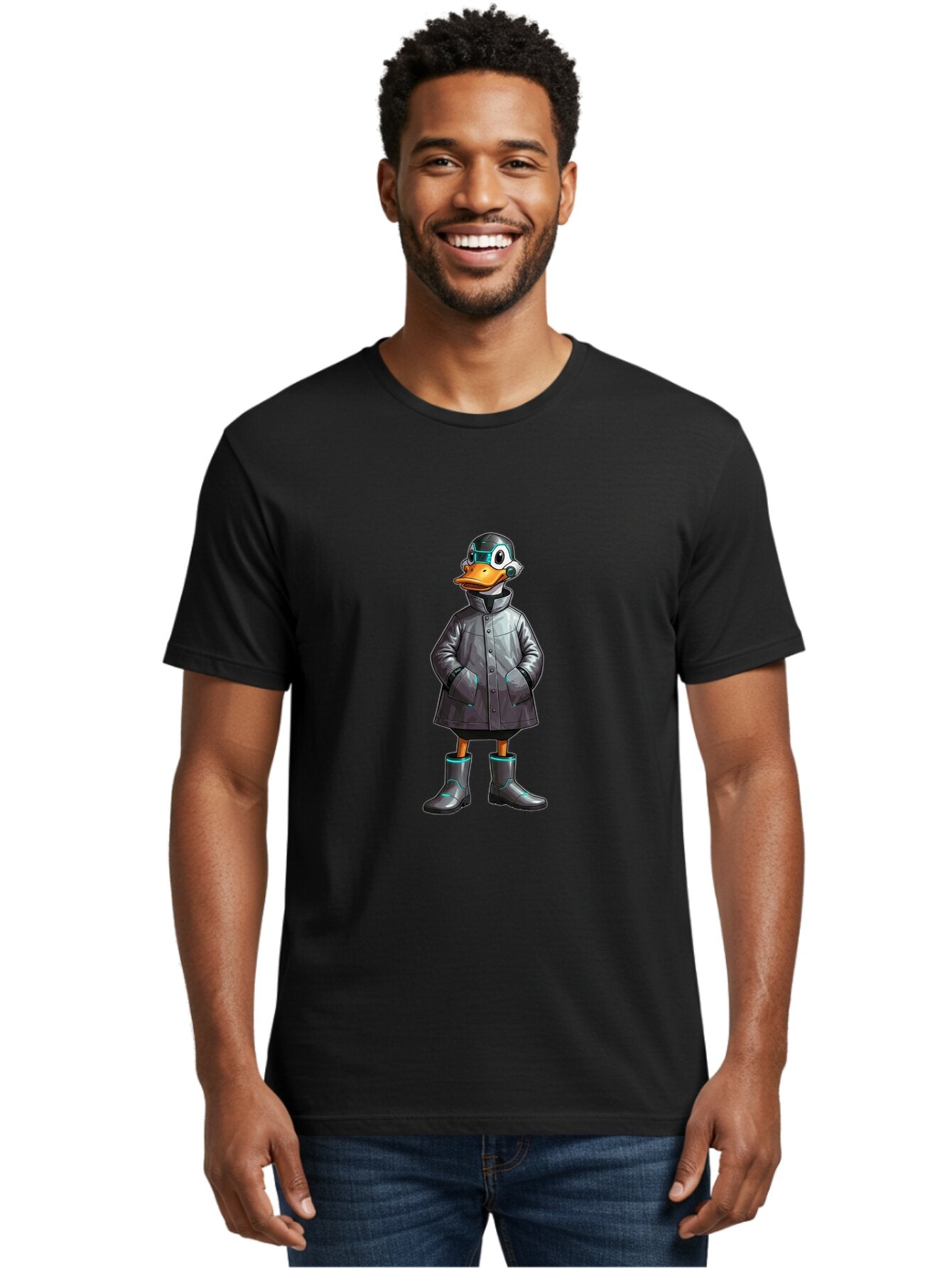Cyberpunk-Duck Men'S Graphic Tee, 100% Cotton, Comfortable Casual Summer Wear, Machine Washable, Vintage Camera, Old Camera, Antique Camera, Black Camera, Classic Photography, Photography Equipment, Nostalgic Device, Film Camera, Camera Art Baq653 26