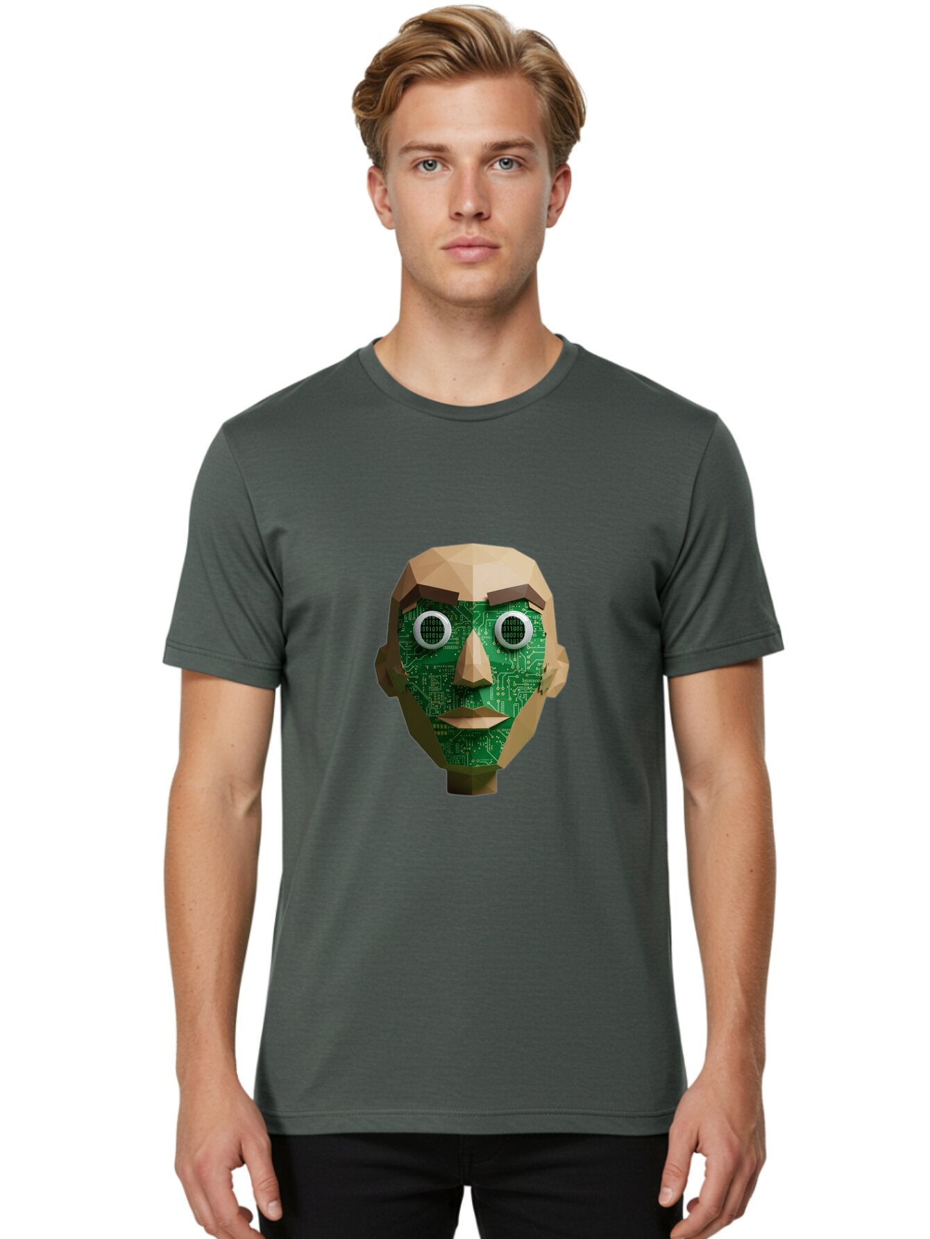 Cyborg-Head Men'S Graphic Tee, 100% Cotton, Comfortable Casual Summer Wear, Machine Washable, Vintage Camera, Old Camera, Antique Camera, Black Camera, Classic Photography, Photography Equipment, Nostalgic Device, Film Camera, Camera Art Baq655 26