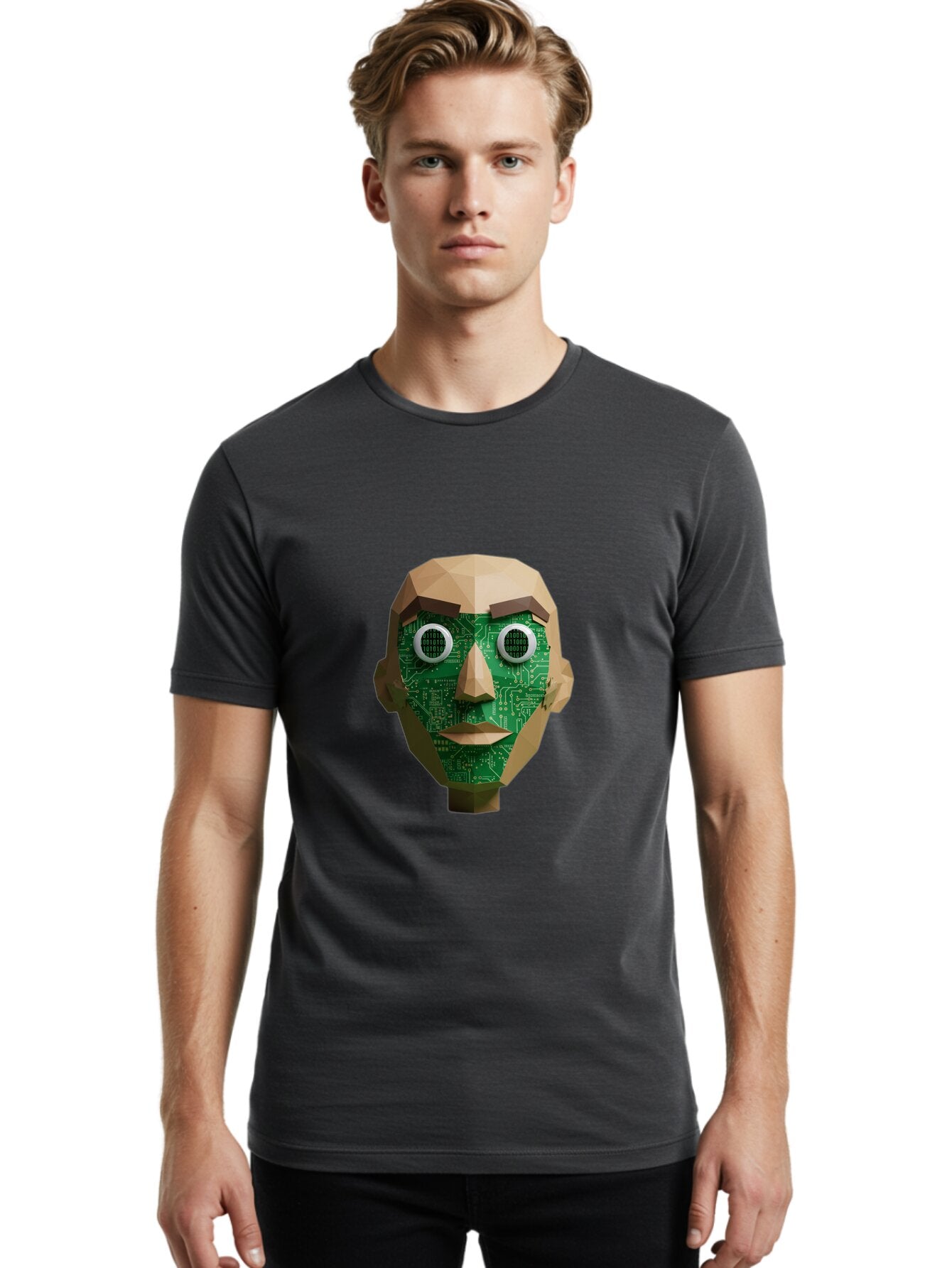 Cyborg-Head Men'S Graphic Tee, 100% Cotton, Comfortable Casual Summer Wear, Machine Washable, Vintage Camera, Old Camera, Antique Camera, Black Camera, Classic Photography, Photography Equipment, Nostalgic Device, Film Camera, Camera Art Baq655 28