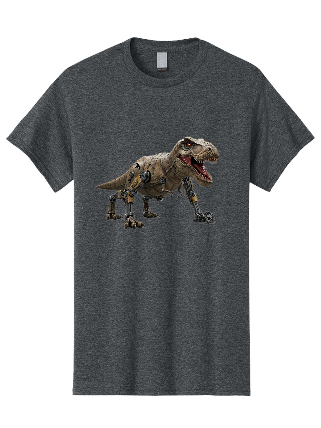 Cyborg-T-Rex Men'S Graphic Tee, 100% Cotton, Comfortable Casual Summer Wear, Machine Washable, Vintage Camera, Old Camera, Antique Camera, Black Camera, Classic Photography, Photography Equipment, Nostalgic Device, Film Camera, Camera Art Baq656 15