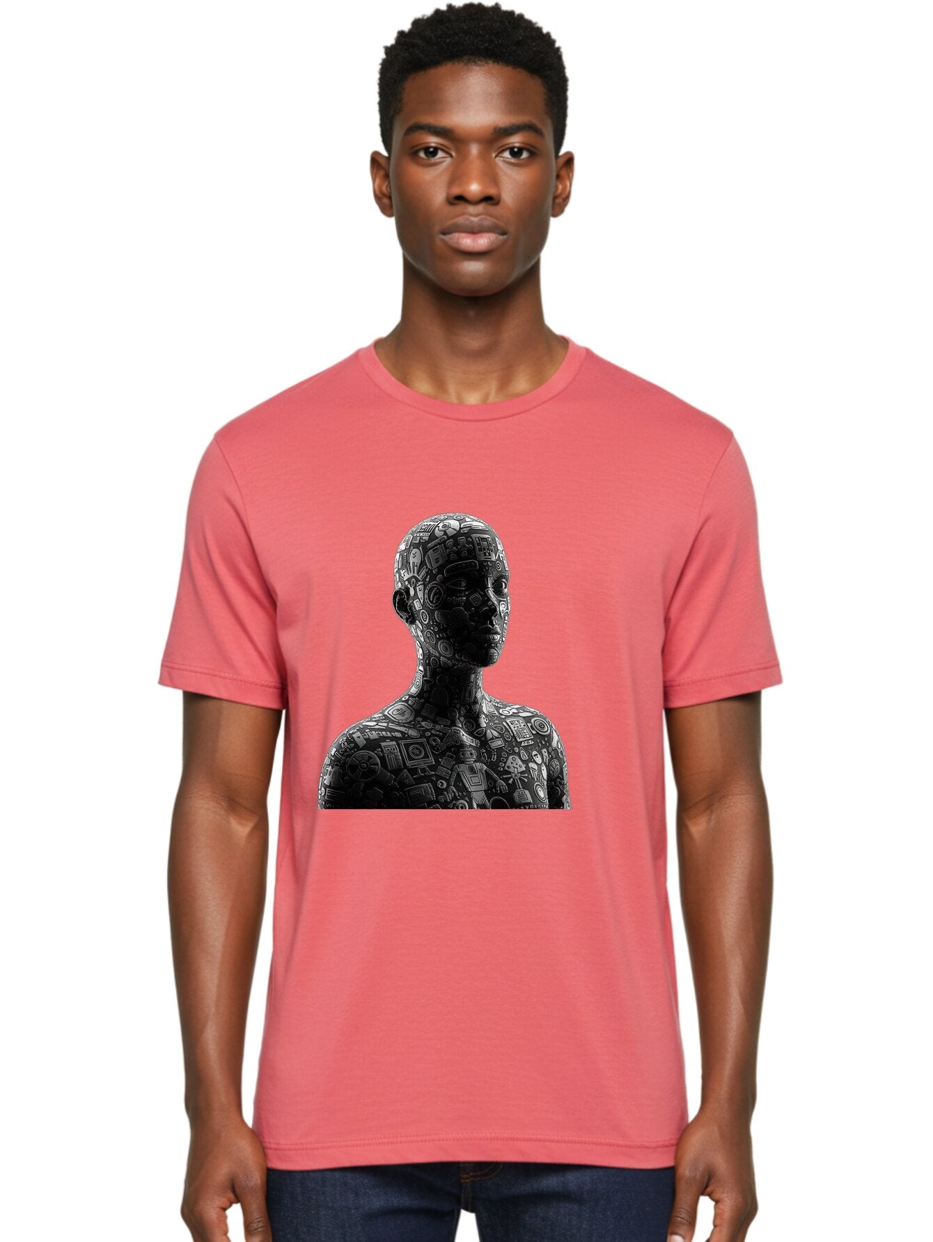 Cyborg Men'S Graphic Tee, 100% Cotton, Comfortable Casual Summer Wear, Machine Washable, Vintage Camera, Old Camera, Antique Camera, Black Camera, Classic Photography, Photography Equipment, Nostalgic Device, Film Camera, Camera Art Baq657 25
