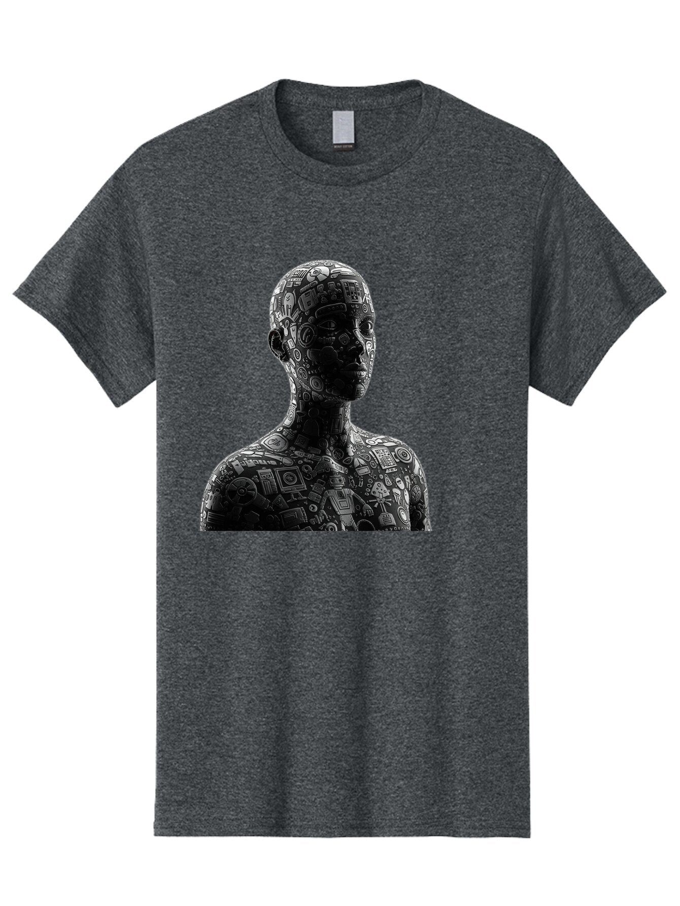 Cyborg Men'S Graphic Tee, 100% Cotton, Comfortable Casual Summer Wear, Machine Washable, Vintage Camera, Old Camera, Antique Camera, Black Camera, Classic Photography, Photography Equipment, Nostalgic Device, Film Camera, Camera Art Baq657 9