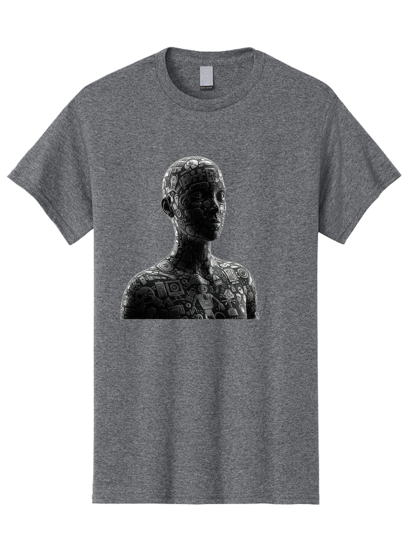 Cyborg Men'S Graphic Tee, 100% Cotton, Comfortable Casual Summer Wear, Machine Washable, Vintage Camera, Old Camera, Antique Camera, Black Camera, Classic Photography, Photography Equipment, Nostalgic Device, Film Camera, Camera Art Baq657 3