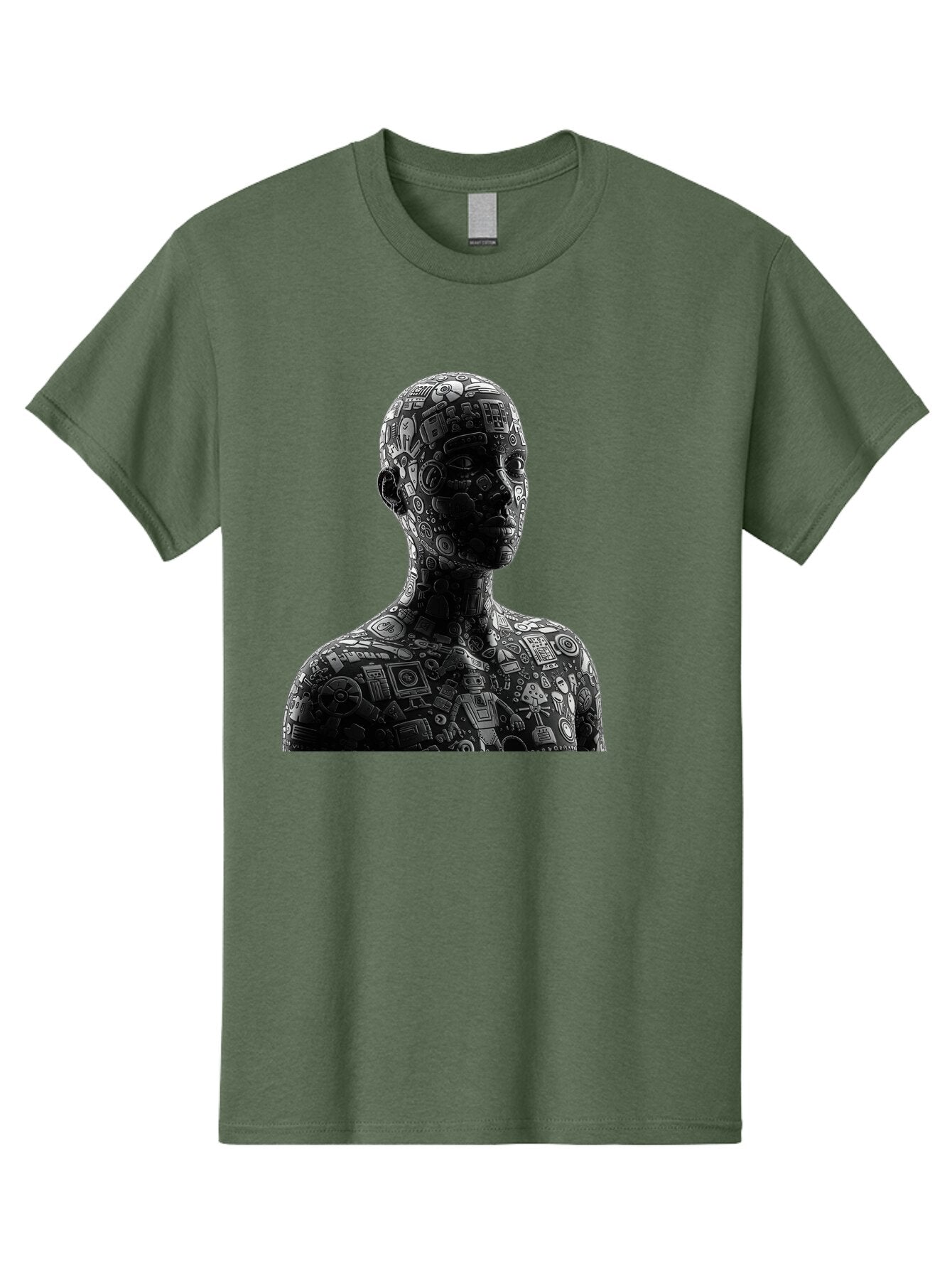 Cyborg Men'S Graphic Tee, 100% Cotton, Comfortable Casual Summer Wear, Machine Washable, Vintage Camera, Old Camera, Antique Camera, Black Camera, Classic Photography, Photography Equipment, Nostalgic Device, Film Camera, Camera Art Baq657 6