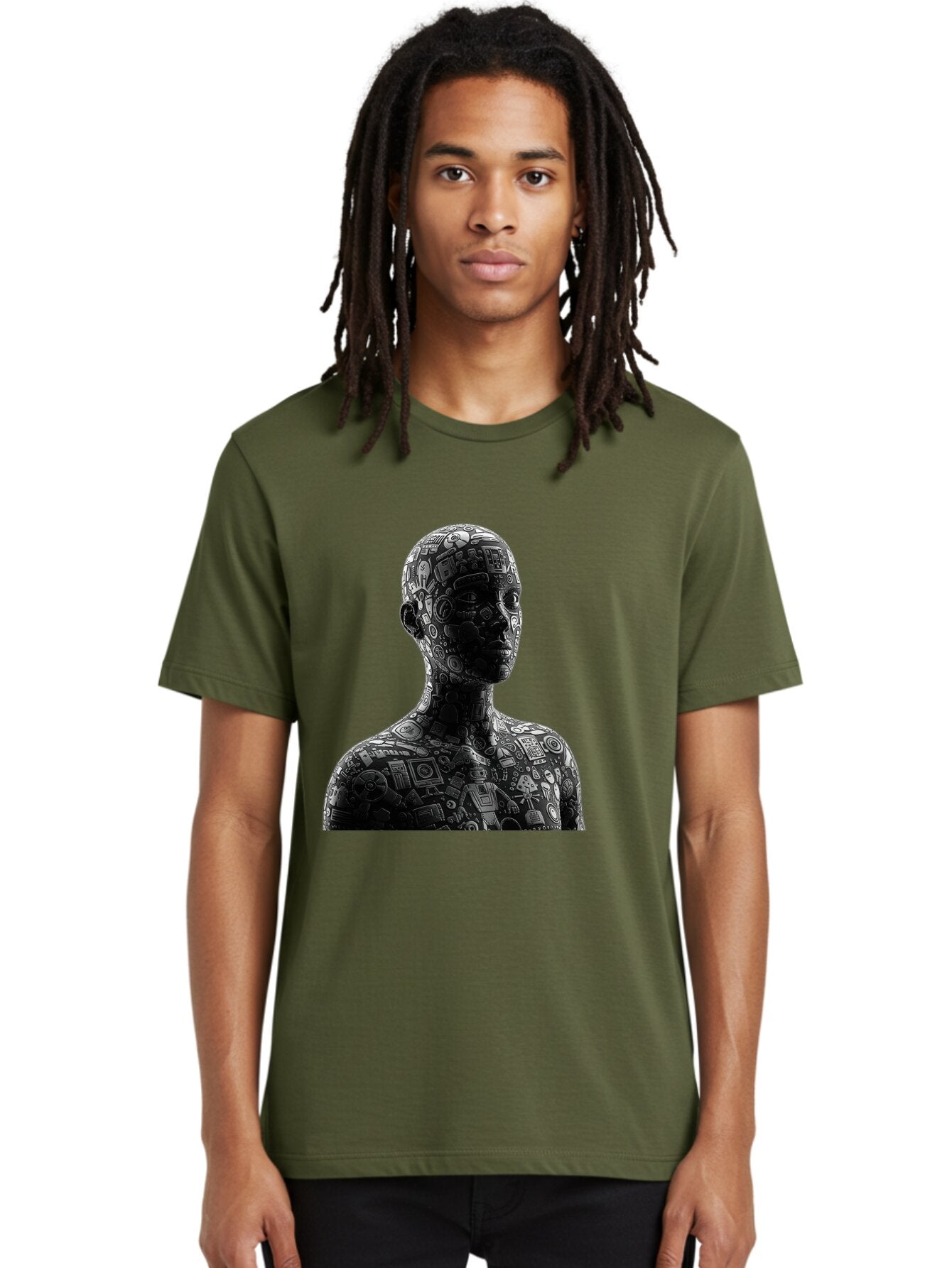 Cyborg Men'S Graphic Tee, 100% Cotton, Comfortable Casual Summer Wear, Machine Washable, Vintage Camera, Old Camera, Antique Camera, Black Camera, Classic Photography, Photography Equipment, Nostalgic Device, Film Camera, Camera Art Baq657 24