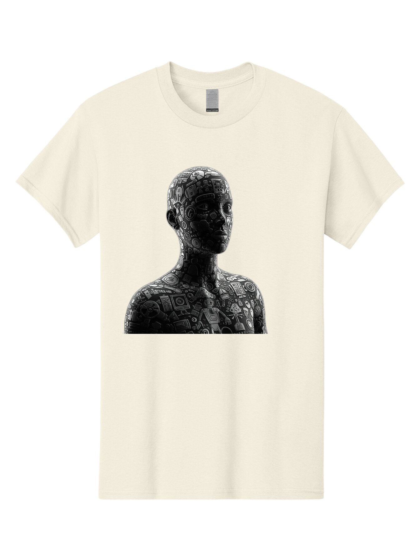 Cyborg Men'S Graphic Tee, 100% Cotton, Comfortable Casual Summer Wear, Machine Washable, Vintage Camera, Old Camera, Antique Camera, Black Camera, Classic Photography, Photography Equipment, Nostalgic Device, Film Camera, Camera Art Baq657 7
