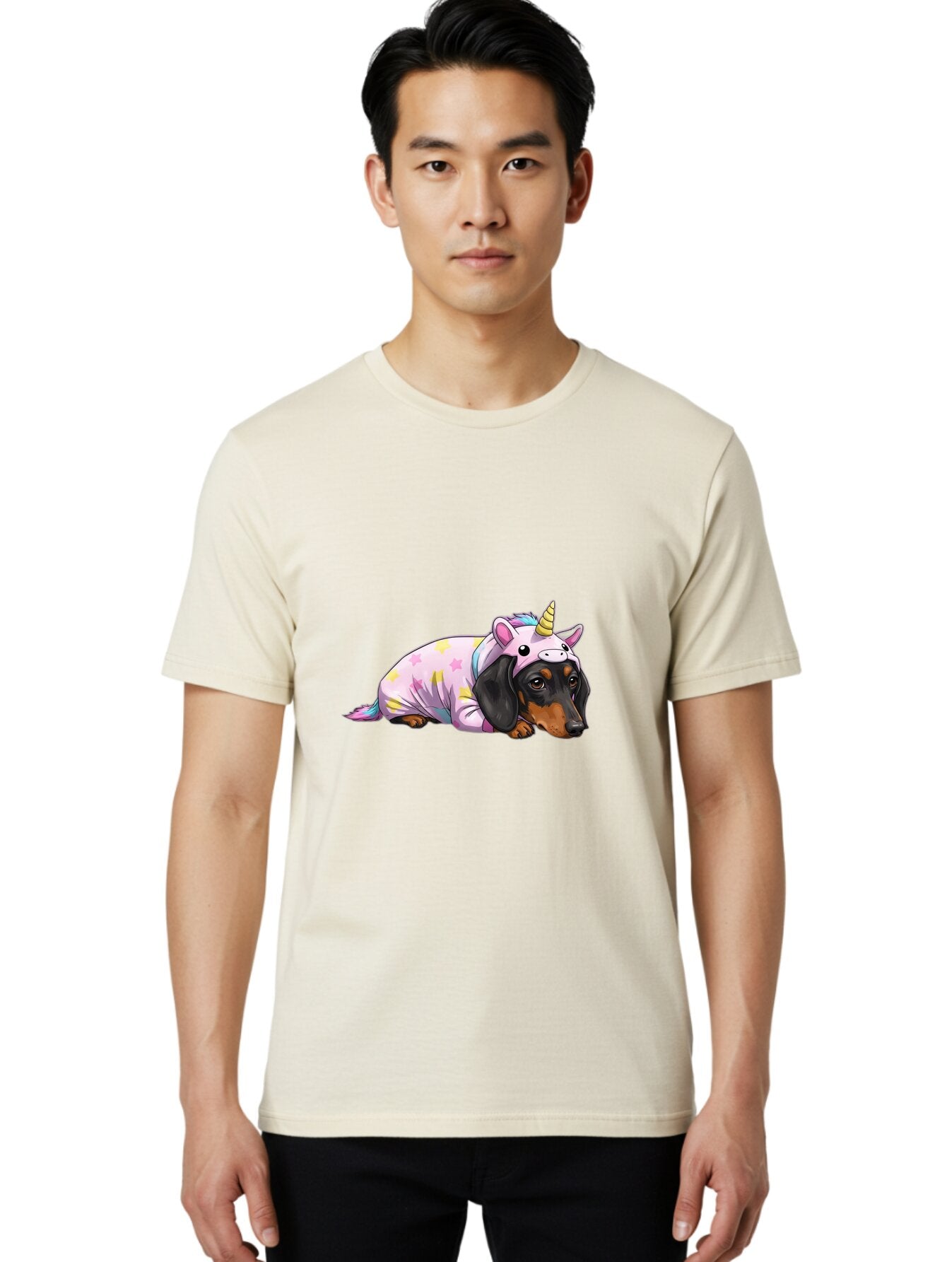 Dachshund-Unicorn Men'S Graphic Tee, 100% Cotton, Comfortable Casual Summer Wear, Machine Washable, Vintage Camera, Old Camera, Antique Camera, Black Camera, Classic Photography, Photography Equipment, Nostalgic Device, Film Camera, Camera Art Baq659 25