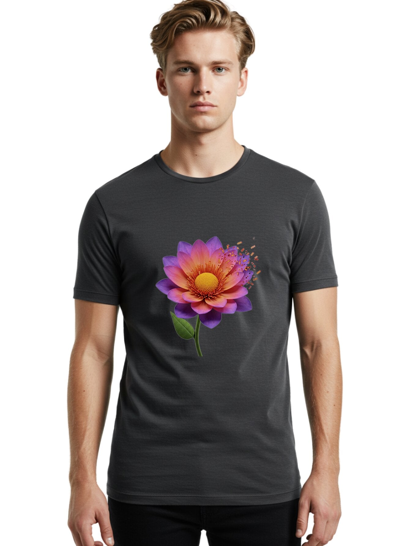 Dahlia-1 Men'S Graphic Tee, 100% Cotton, Comfortable Casual Summer Wear, Machine Washable, Vintage Camera, Old Camera, Antique Camera, Black Camera, Classic Photography, Photography Equipment, Nostalgic Device, Film Camera, Camera Art Baq660 30
