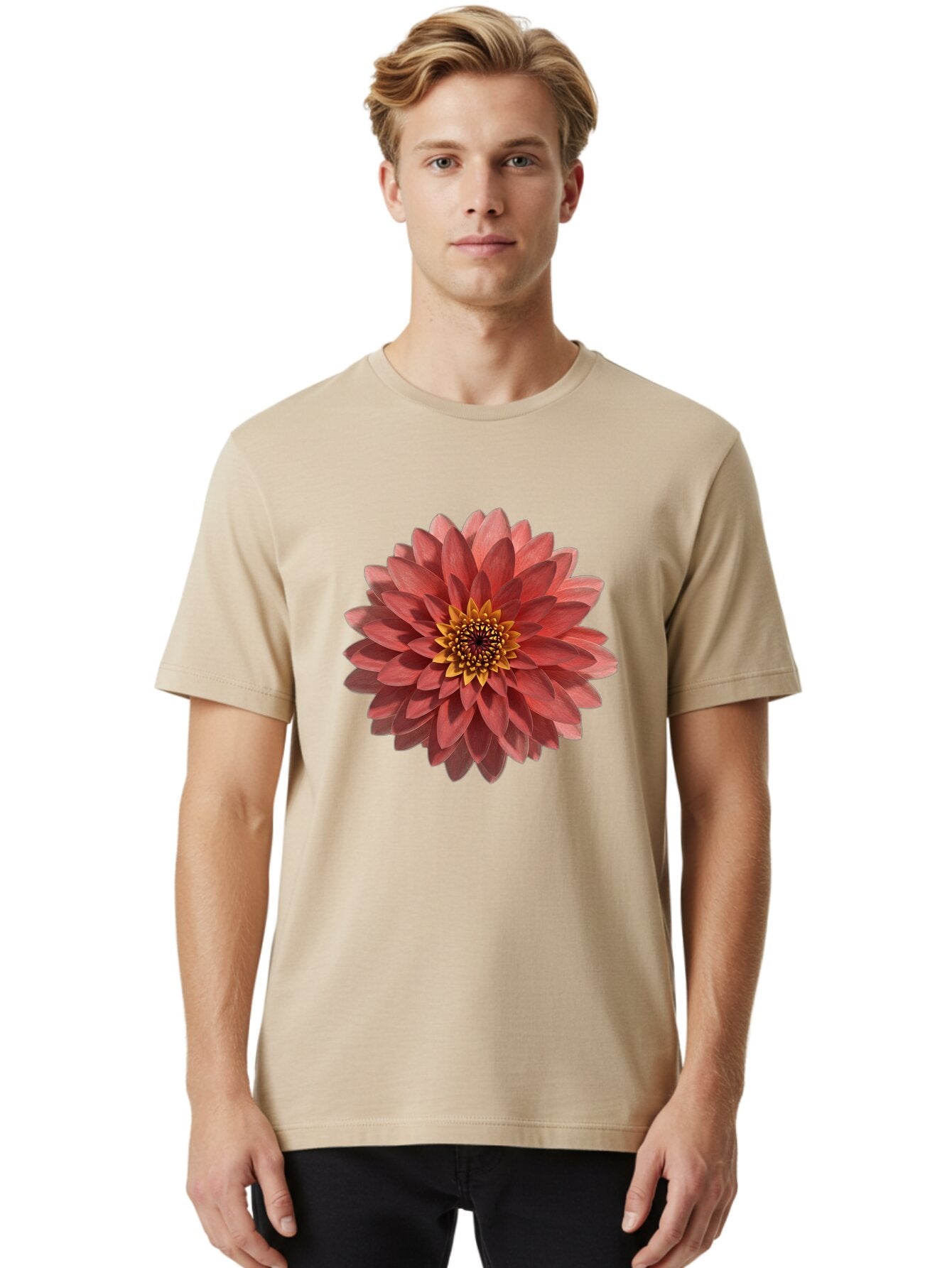 Dahlia Men'S Graphic Tee, 100% Cotton, Comfortable Casual Summer Wear, Machine Washable, Vintage Camera, Old Camera, Antique Camera, Black Camera, Classic Photography, Photography Equipment, Nostalgic Device, Film Camera, Camera Art Baq661 20