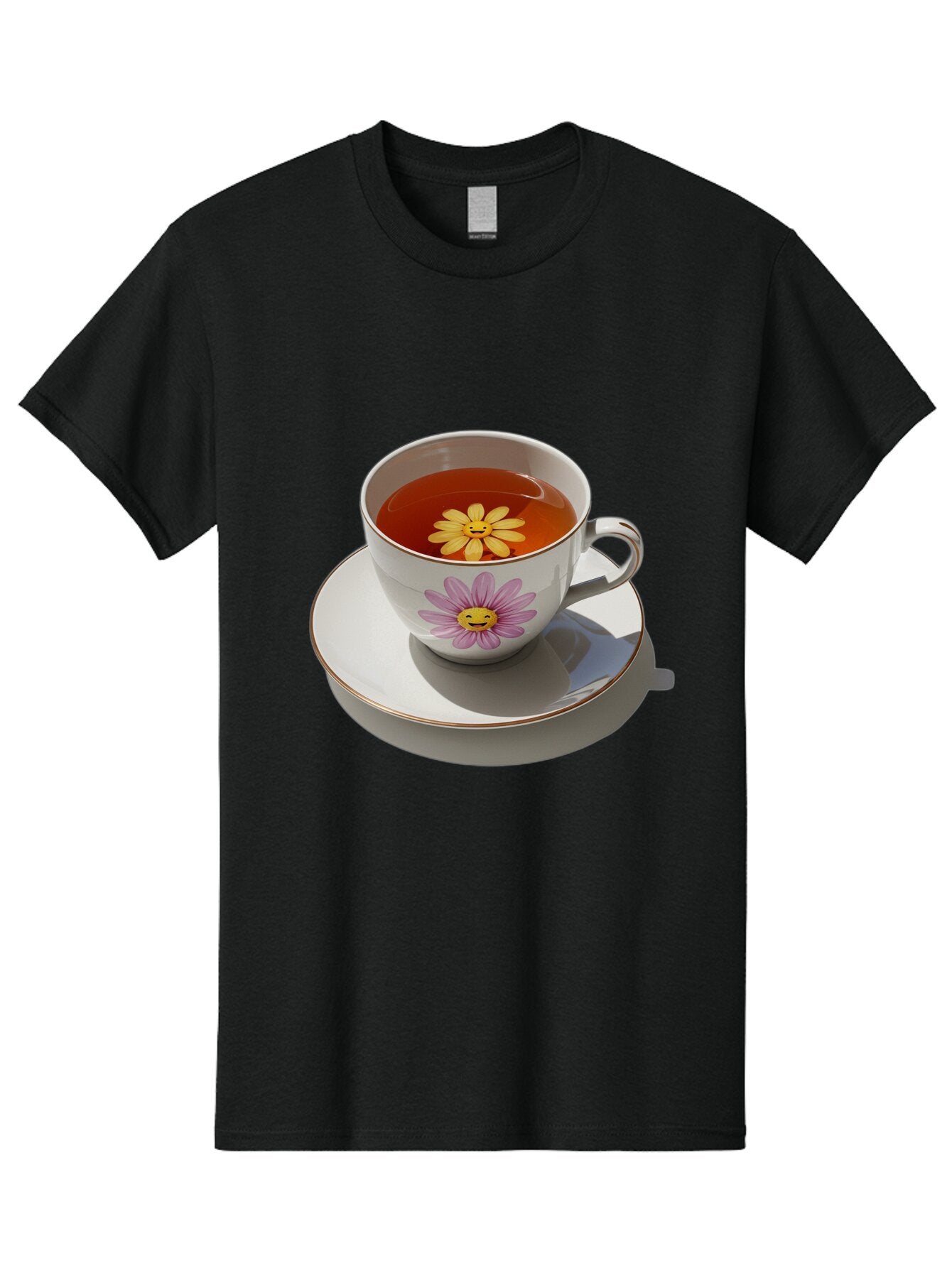 Daisy-Tea-Cup Men'S Graphic Tee, 100% Cotton, Comfortable Casual Summer Wear, Machine Washable, Vintage Camera, Old Camera, Antique Camera, Black Camera, Classic Photography, Photography Equipment, Nostalgic Device, Film Camera, Camera Art Baq662 6