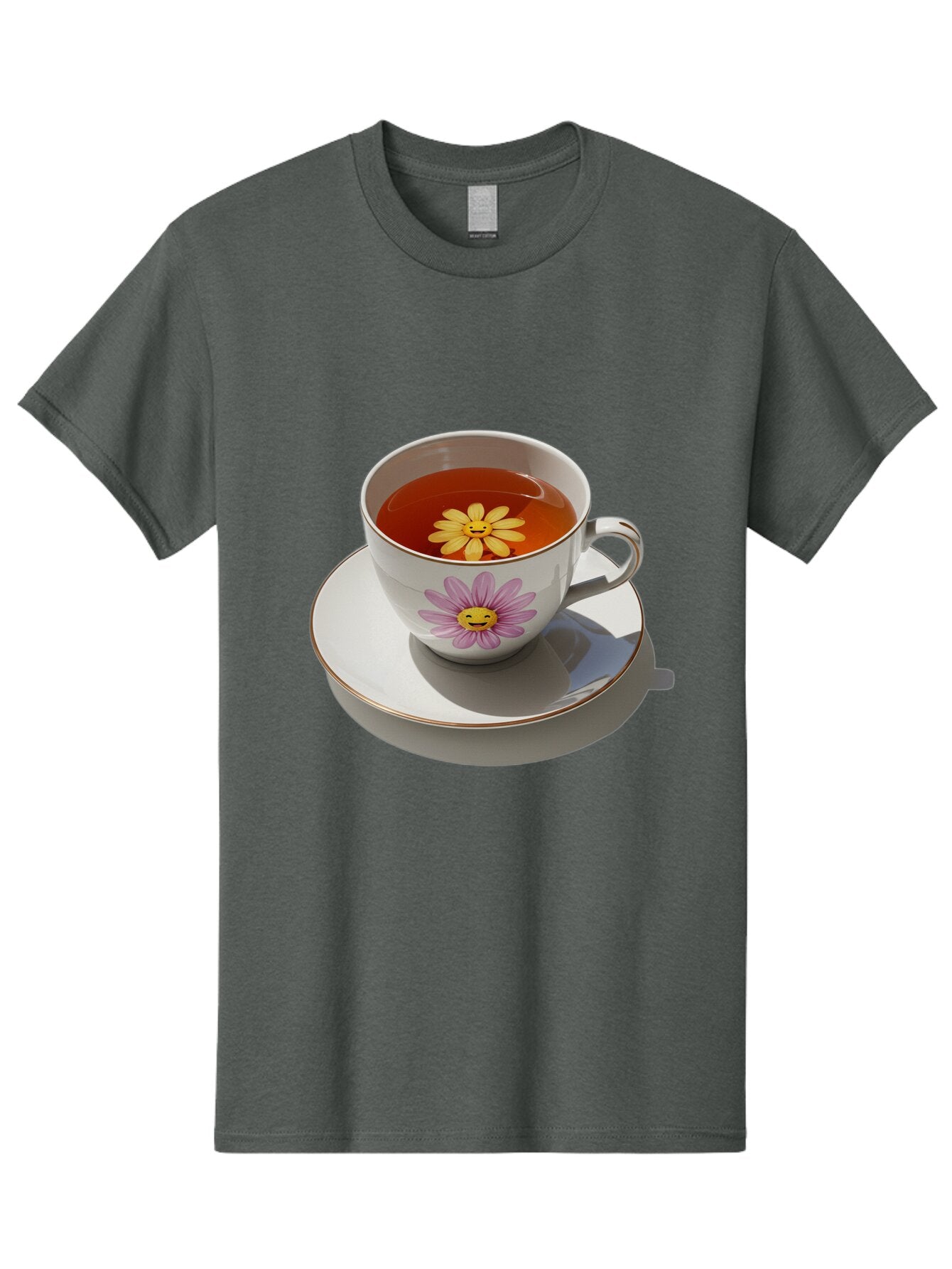 Daisy-Tea-Cup Men'S Graphic Tee, 100% Cotton, Comfortable Casual Summer Wear, Machine Washable, Vintage Camera, Old Camera, Antique Camera, Black Camera, Classic Photography, Photography Equipment, Nostalgic Device, Film Camera, Camera Art Baq662 4