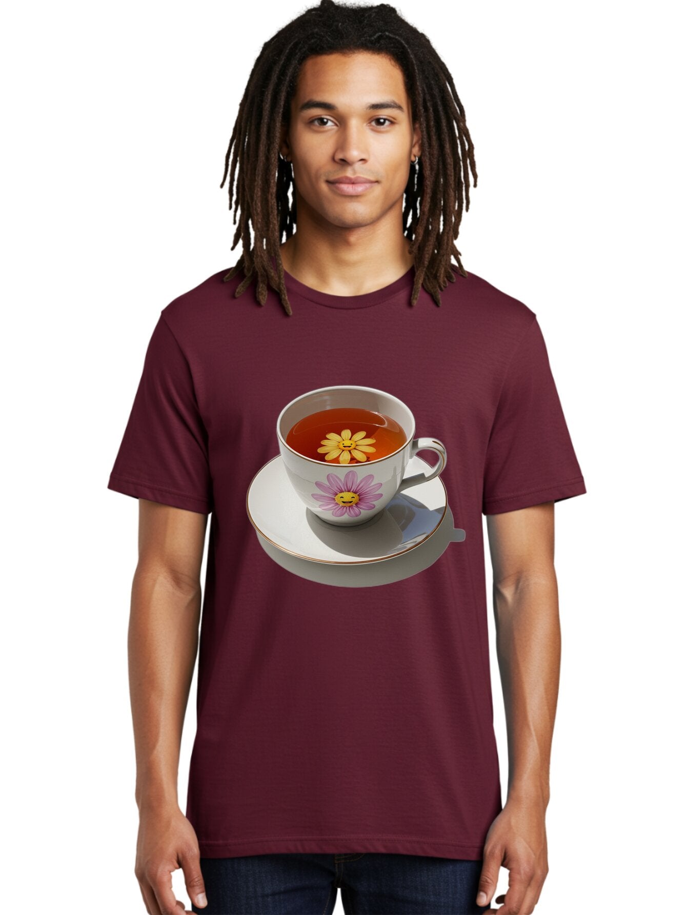 Daisy-Tea-Cup Men'S Graphic Tee, 100% Cotton, Comfortable Casual Summer Wear, Machine Washable, Vintage Camera, Old Camera, Antique Camera, Black Camera, Classic Photography, Photography Equipment, Nostalgic Device, Film Camera, Camera Art Baq662 28