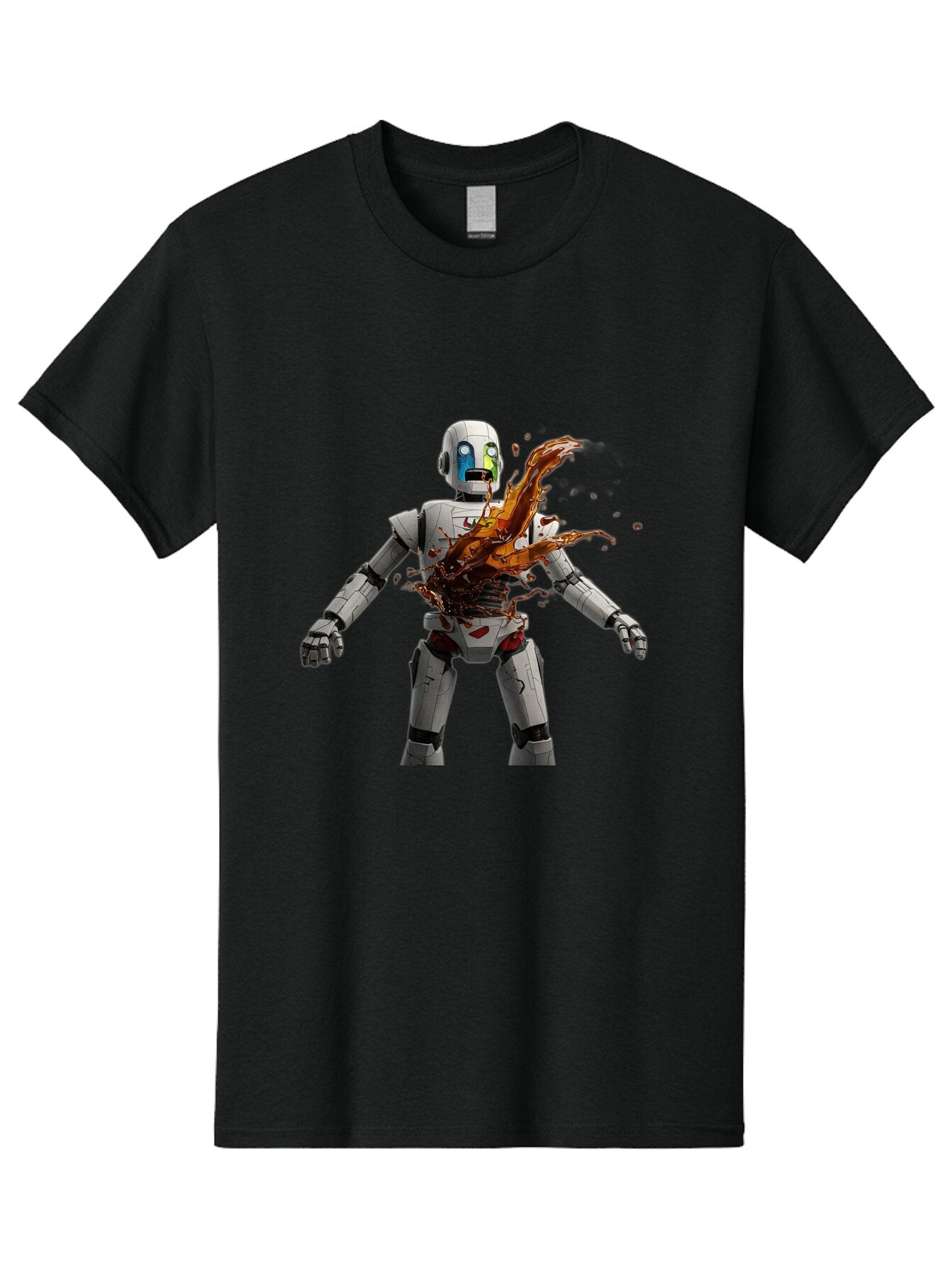 Damaged-Robot Men'S Graphic Tee, 100% Cotton, Comfortable Casual Summer Wear, Machine Washable, Vintage Camera, Old Camera, Antique Camera, Black Camera, Classic Photography, Photography Equipment, Nostalgic Device, Film Camera, Camera Art Baq665 7
