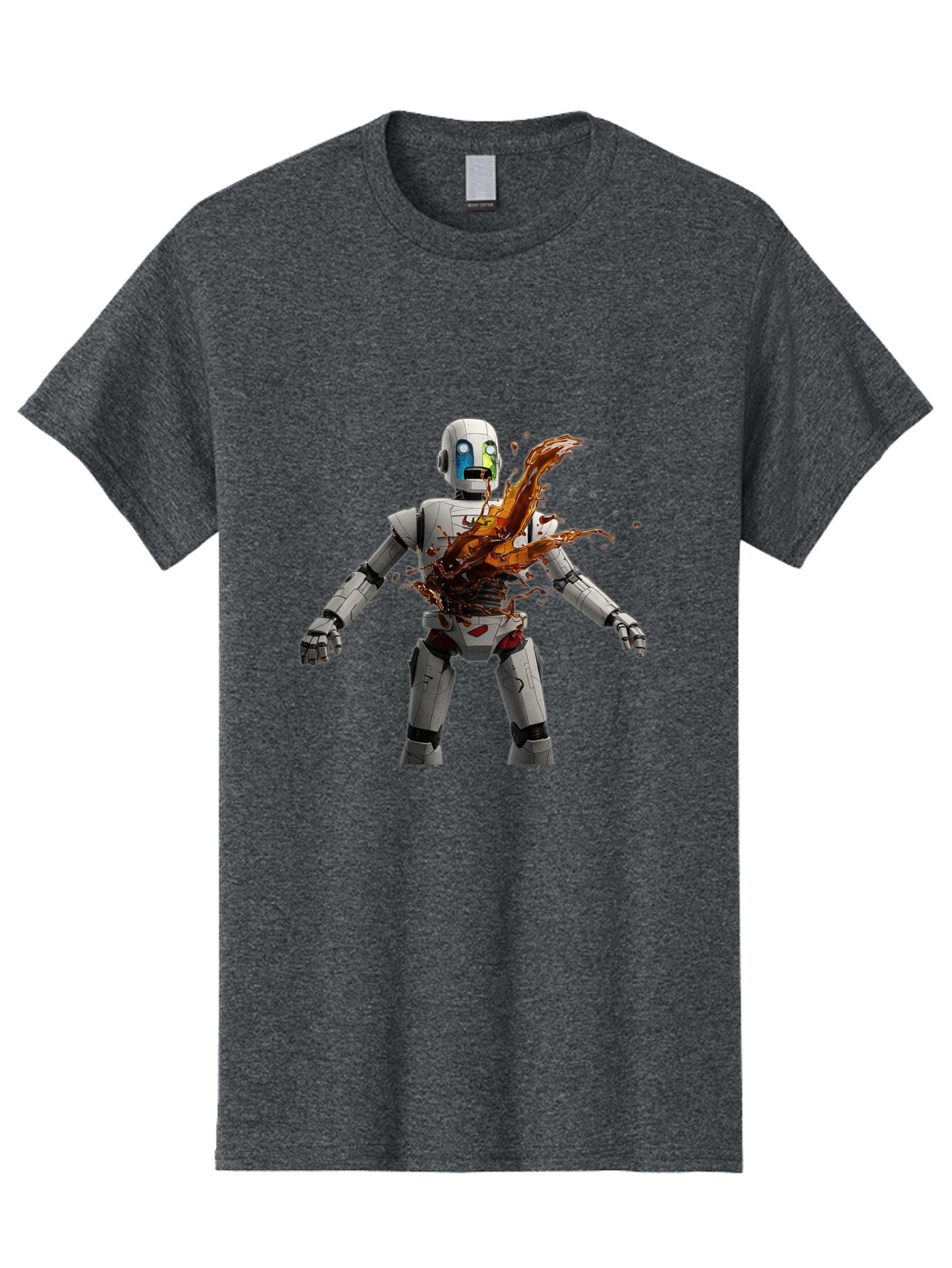 Damaged-Robot Men'S Graphic Tee, 100% Cotton, Comfortable Casual Summer Wear, Machine Washable, Vintage Camera, Old Camera, Antique Camera, Black Camera, Classic Photography, Photography Equipment, Nostalgic Device, Film Camera, Camera Art Baq665 3