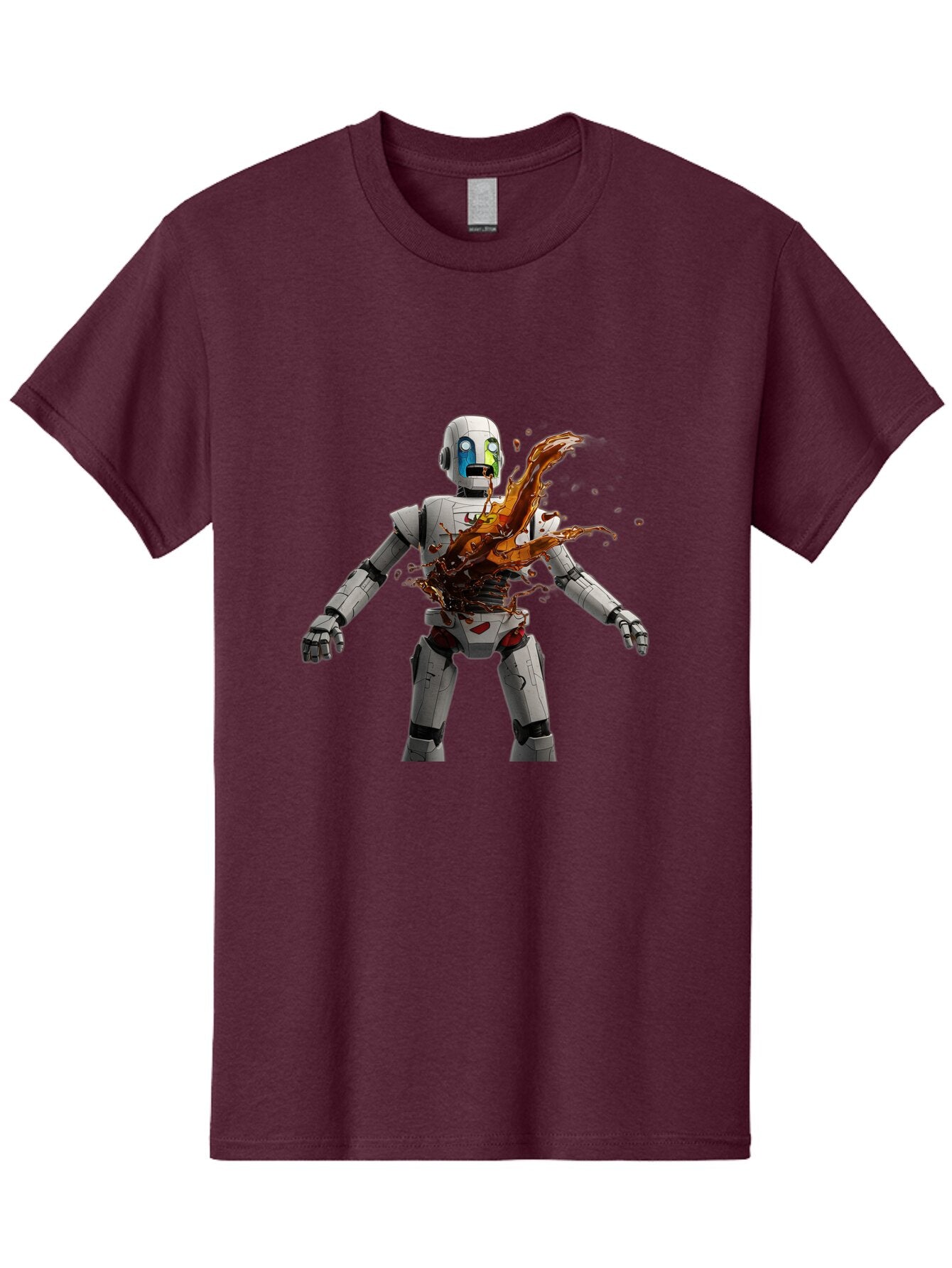 Damaged-Robot Men'S Graphic Tee, 100% Cotton, Comfortable Casual Summer Wear, Machine Washable, Vintage Camera, Old Camera, Antique Camera, Black Camera, Classic Photography, Photography Equipment, Nostalgic Device, Film Camera, Camera Art Baq665 6