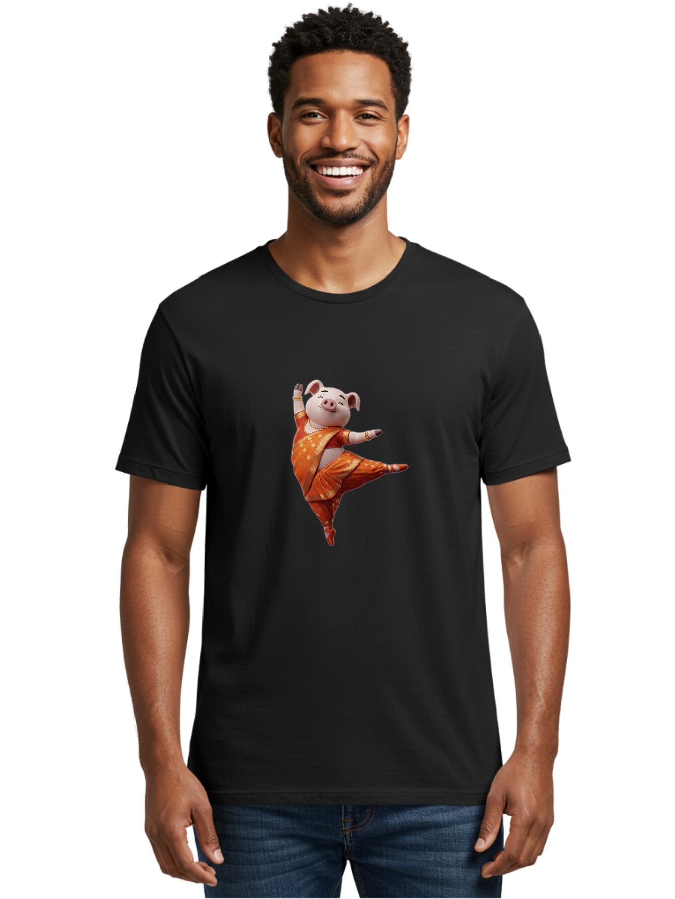 Dancing-Pig-3 Men'S Graphic Tee, 100% Cotton, Comfortable Casual Summer Wear, Machine Washable, Vintage Camera, Old Camera, Antique Camera, Black Camera, Classic Photography, Photography Equipment, Nostalgic Device, Film Camera, Camera Art Baq671 24