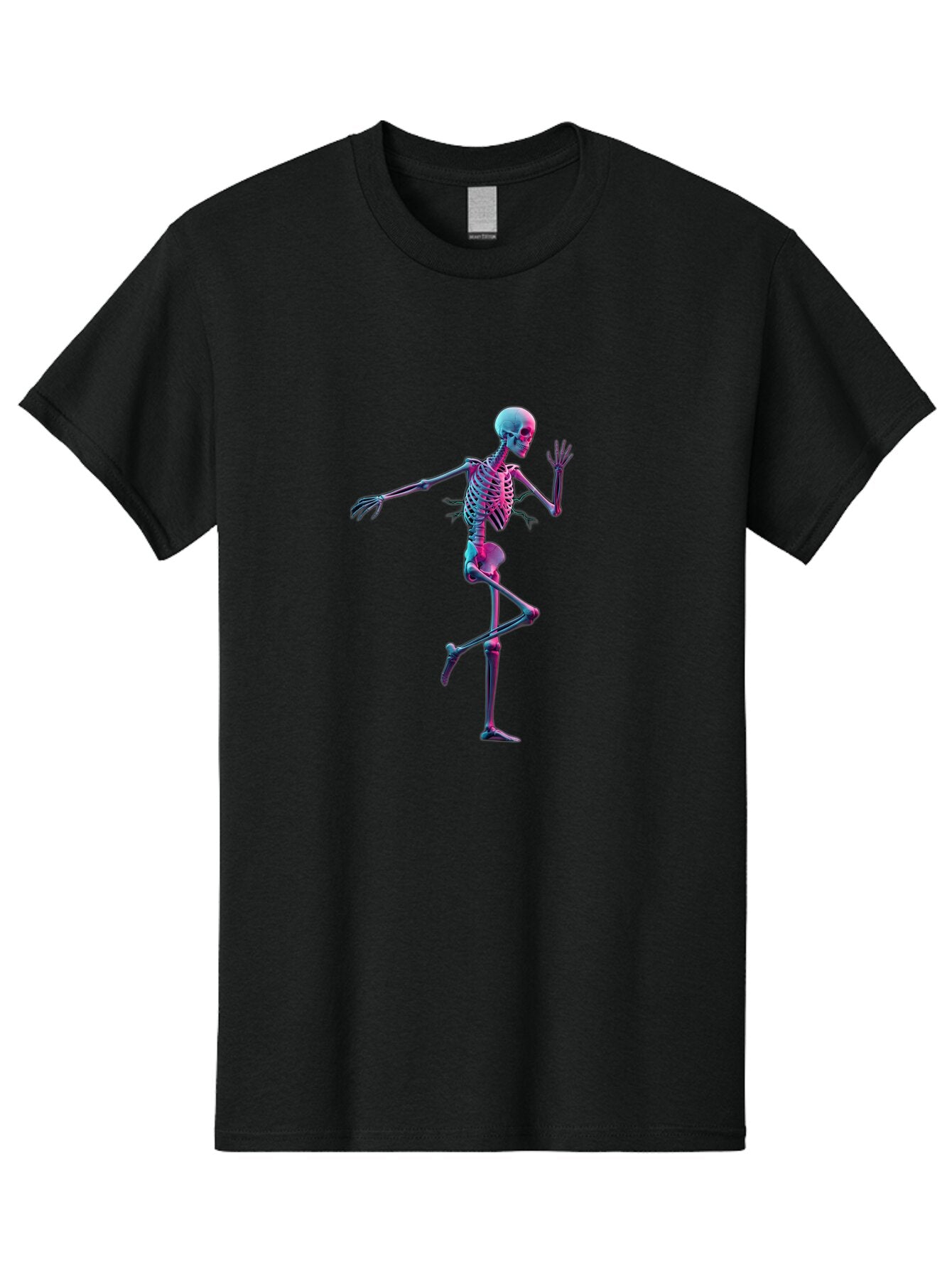 Dancing-Skeleton Men'S Graphic Tee, 100% Cotton, Comfortable Casual Summer Wear, Machine Washable, Vintage Camera, Old Camera, Antique Camera, Black Camera, Classic Photography, Photography Equipment, Nostalgic Device, Film Camera, Camera Art Baq676 2