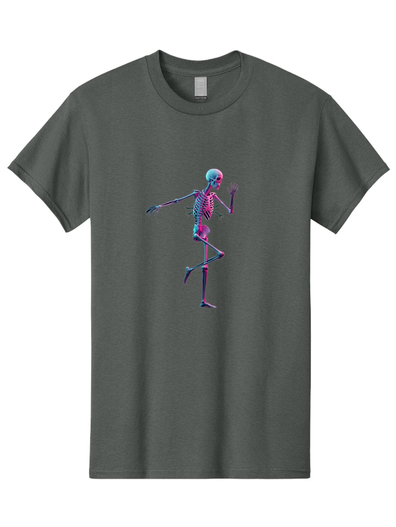 Dancing-Skeleton Men'S Graphic Tee, 100% Cotton, Comfortable Casual Summer Wear, Machine Washable, Vintage Camera, Old Camera, Antique Camera, Black Camera, Classic Photography, Photography Equipment, Nostalgic Device, Film Camera, Camera Art Baq676 5