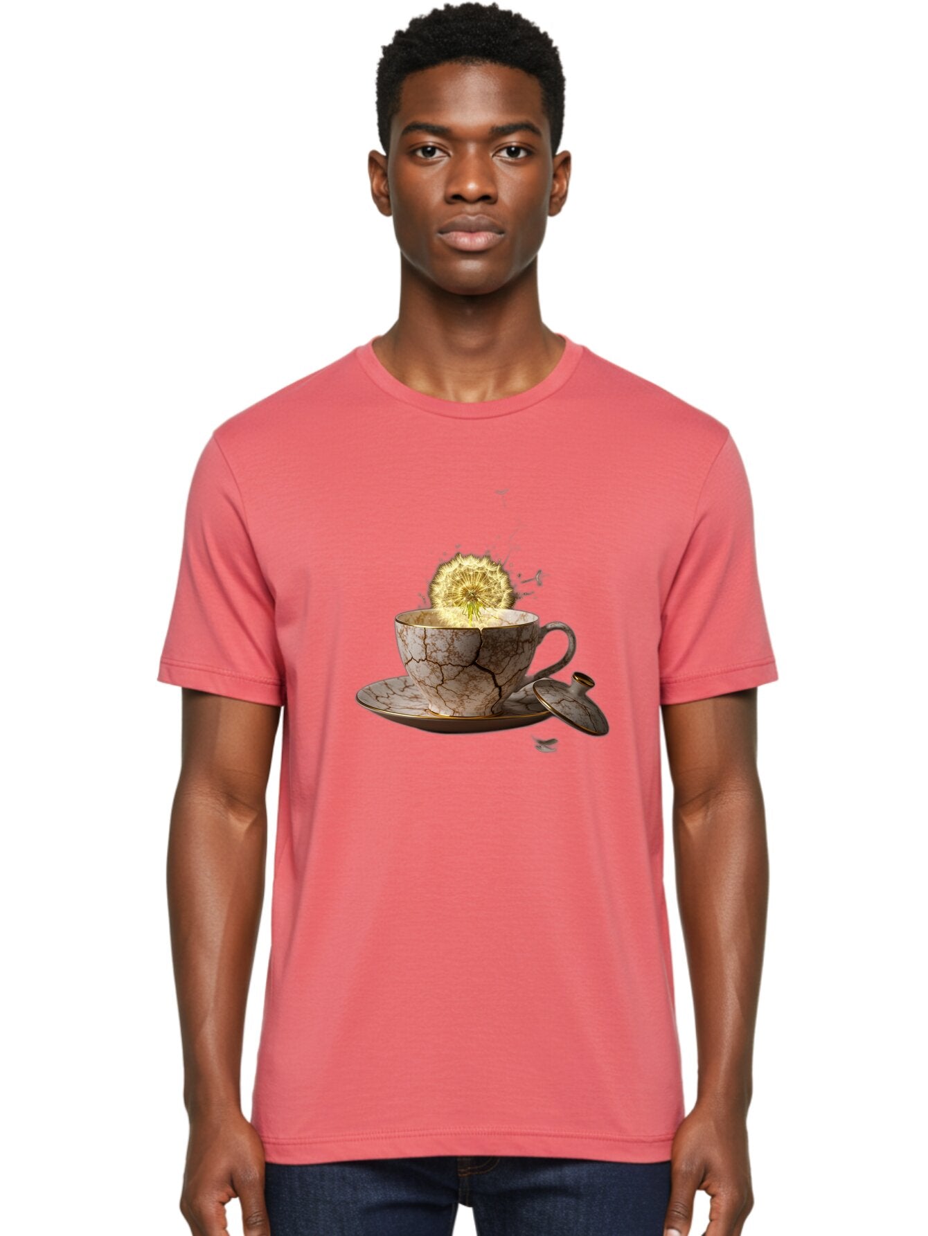 Dandelion-Explosion Men'S Graphic Tee, 100% Cotton, Comfortable Casual Summer Wear, Machine Washable, Vintage Camera, Old Camera, Antique Camera, Black Camera, Classic Photography, Photography Equipment, Nostalgic Device, Film Camera, Baq678 18