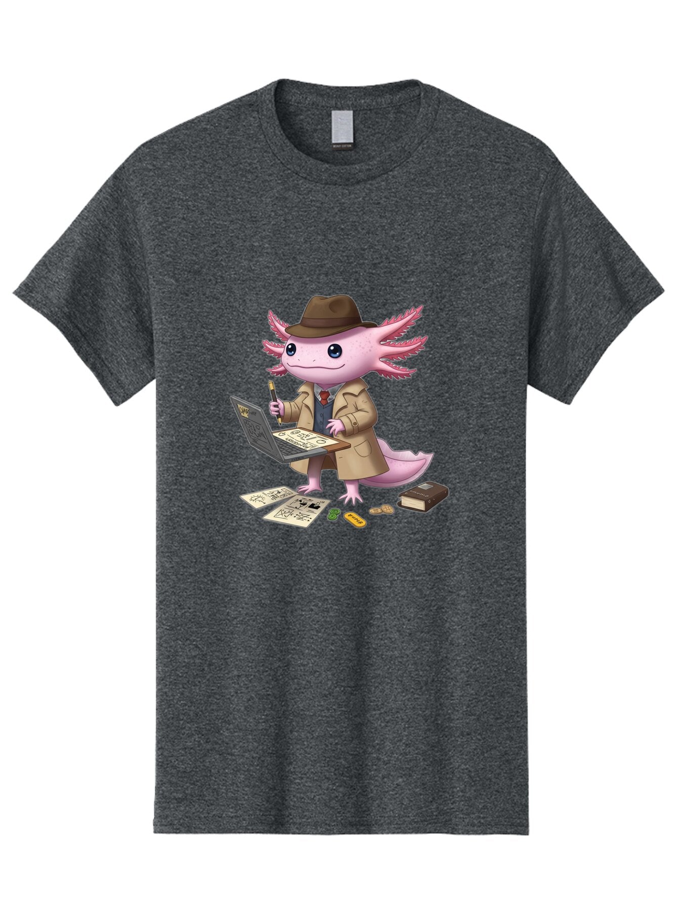 Detective-Axolotl Men'S Graphic Tee, 100% Cotton, Comfortable Casual Summer Wear, Machine Washable, Vintage Camera, Old Camera, Antique Camera, Black Camera, Classic Photography, Photography Equipment, Nostalgic Device, Film Camera, Camera Art Baq682 6
