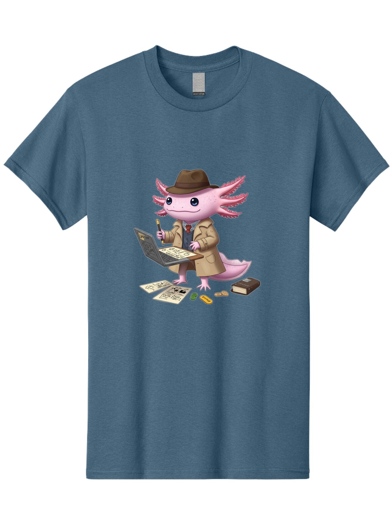 Detective-Axolotl Men'S Graphic Tee, 100% Cotton, Comfortable Casual Summer Wear, Machine Washable, Vintage Camera, Old Camera, Antique Camera, Black Camera, Classic Photography, Photography Equipment, Nostalgic Device, Film Camera, Camera Art Baq682 11