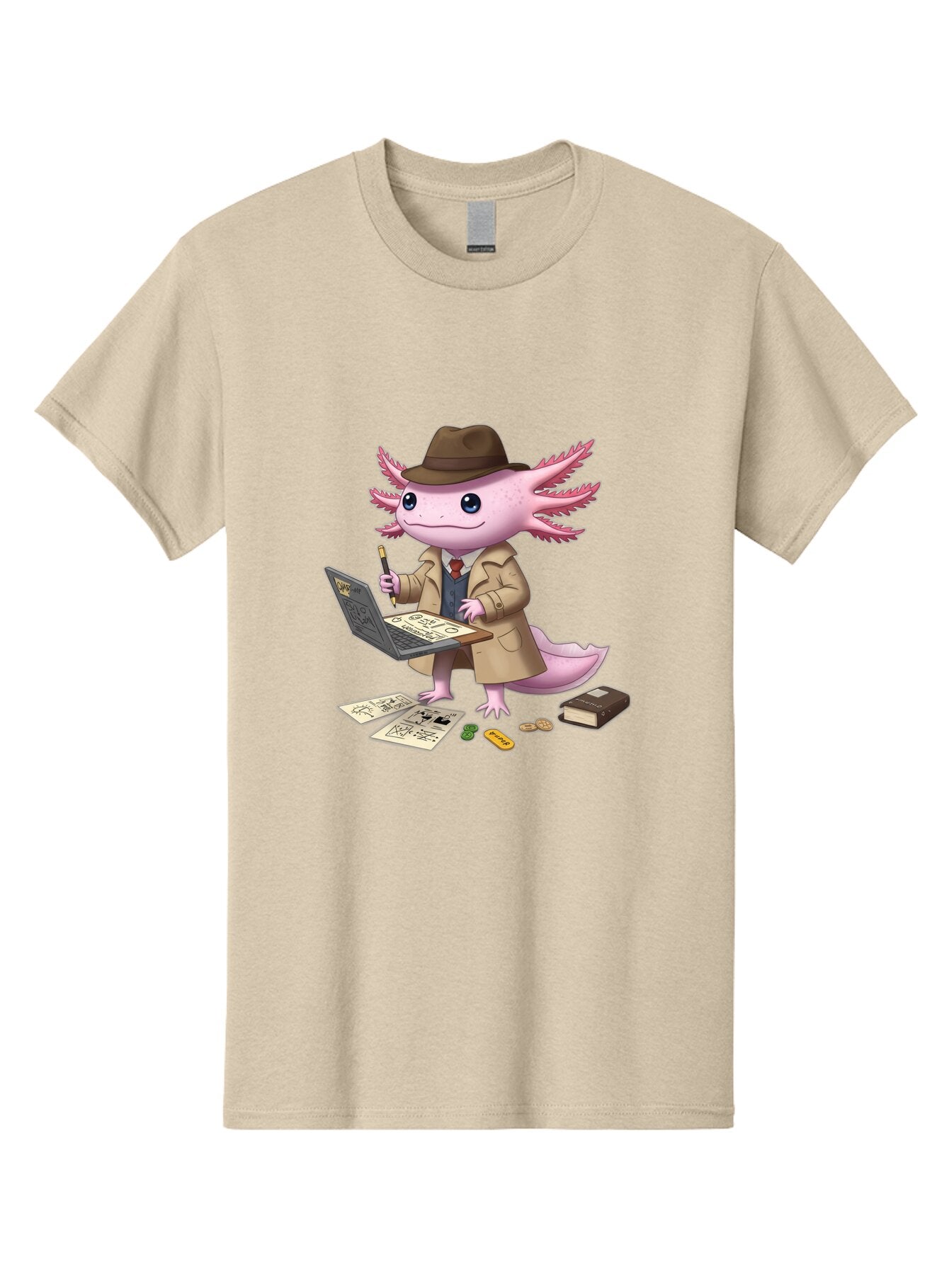 Detective-Axolotl Men'S Graphic Tee, 100% Cotton, Comfortable Casual Summer Wear, Machine Washable, Vintage Camera, Old Camera, Antique Camera, Black Camera, Classic Photography, Photography Equipment, Nostalgic Device, Film Camera, Camera Art Baq682 10