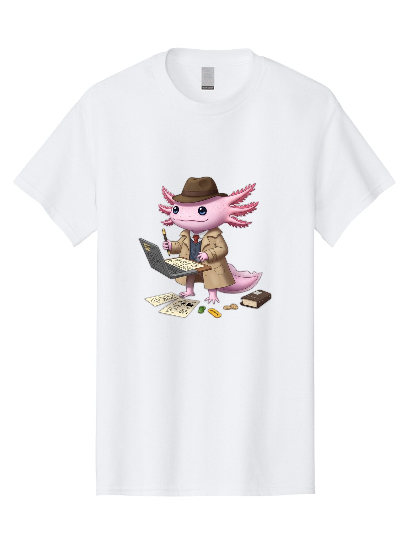 Detective-Axolotl Men'S Graphic Tee, 100% Cotton, Comfortable Casual Summer Wear, Machine Washable, Vintage Camera, Old Camera, Antique Camera, Black Camera, Classic Photography, Photography Equipment, Nostalgic Device, Film Camera, Camera Art Baq682 12